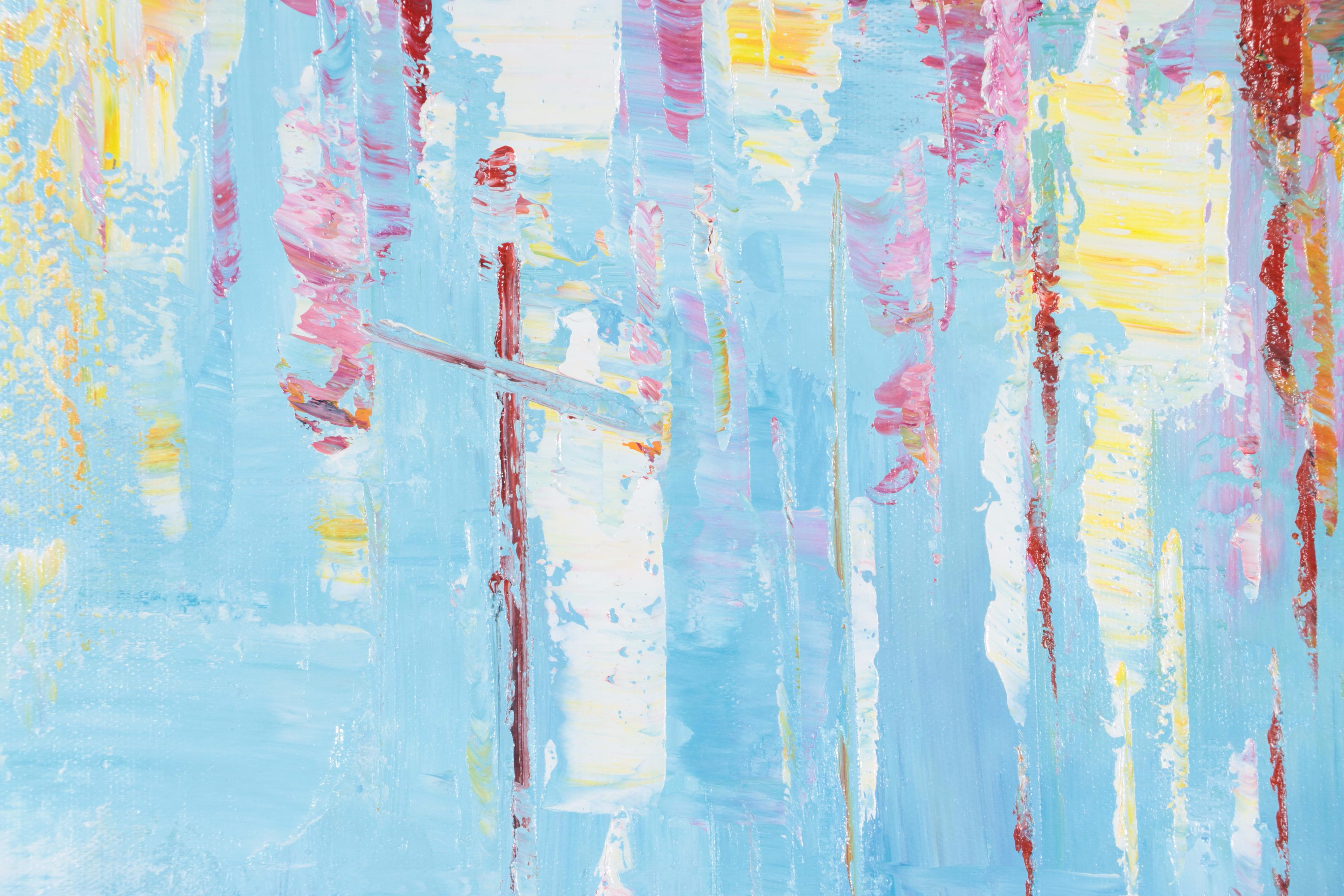 Bing Expressionistic Style Abstract Oil Painting, 21st Century