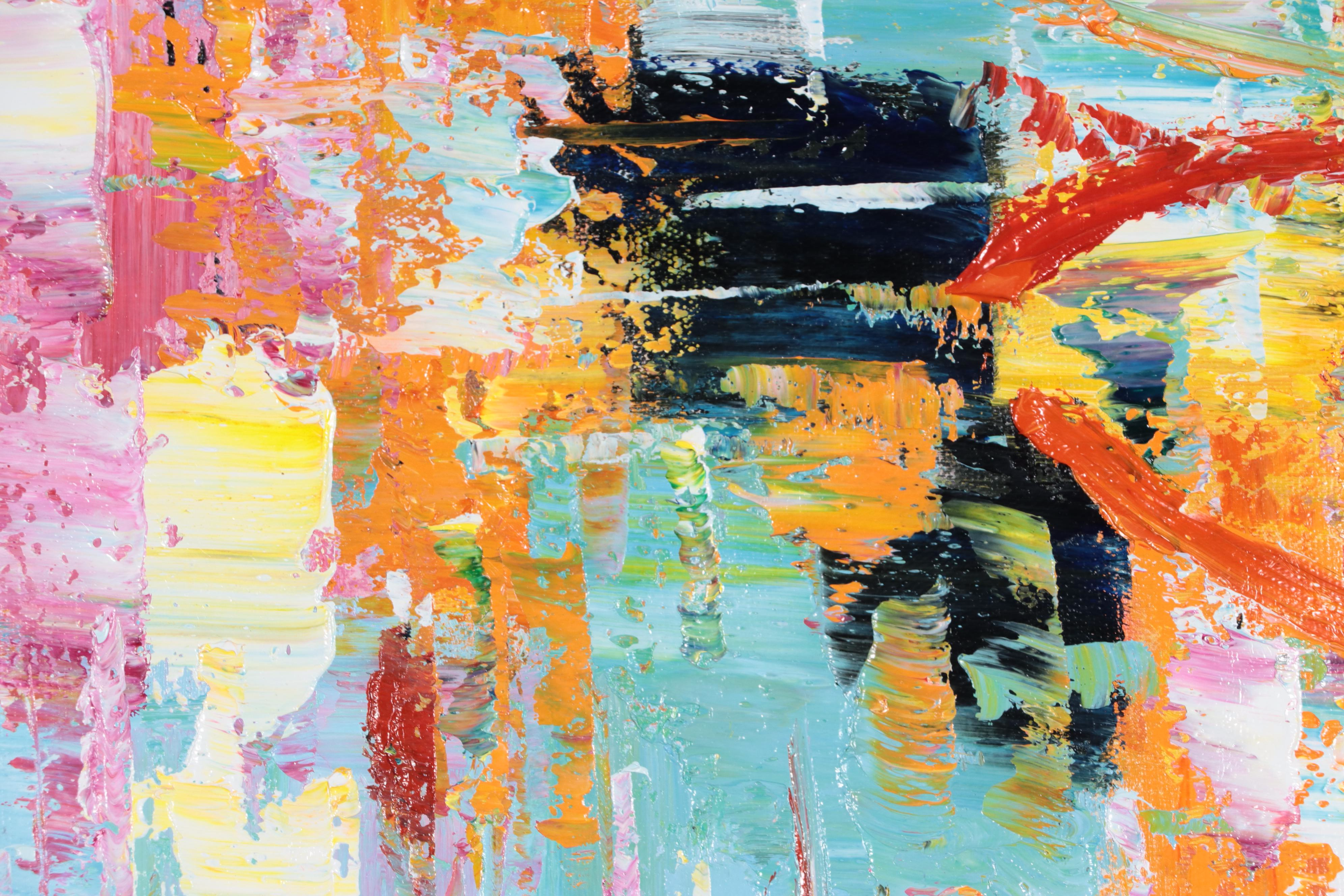 Bing Expressionistic Style Abstract Oil Painting, 21st Century