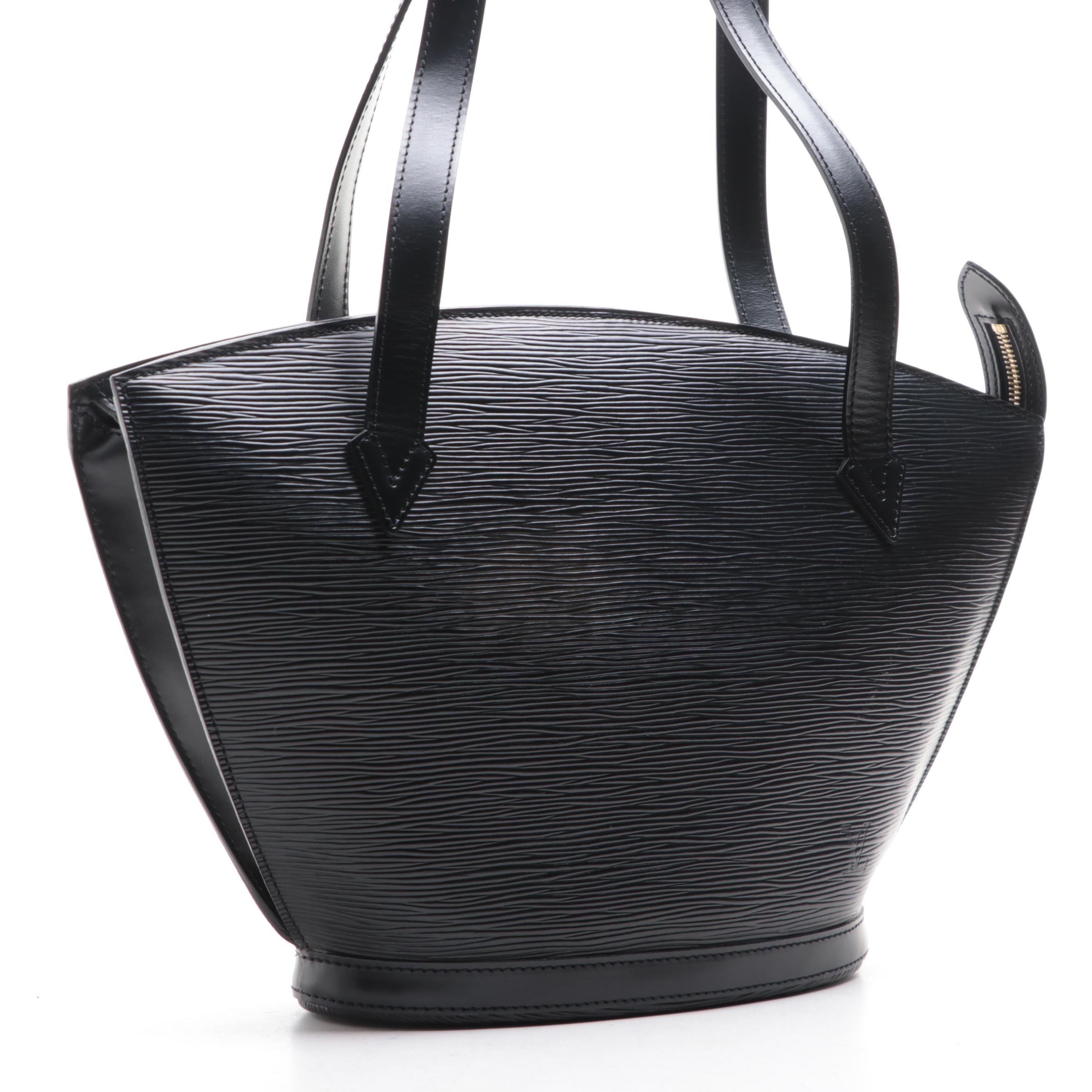 Louis Vuitton Saint Jacques PM Bag in Black Epi Leather