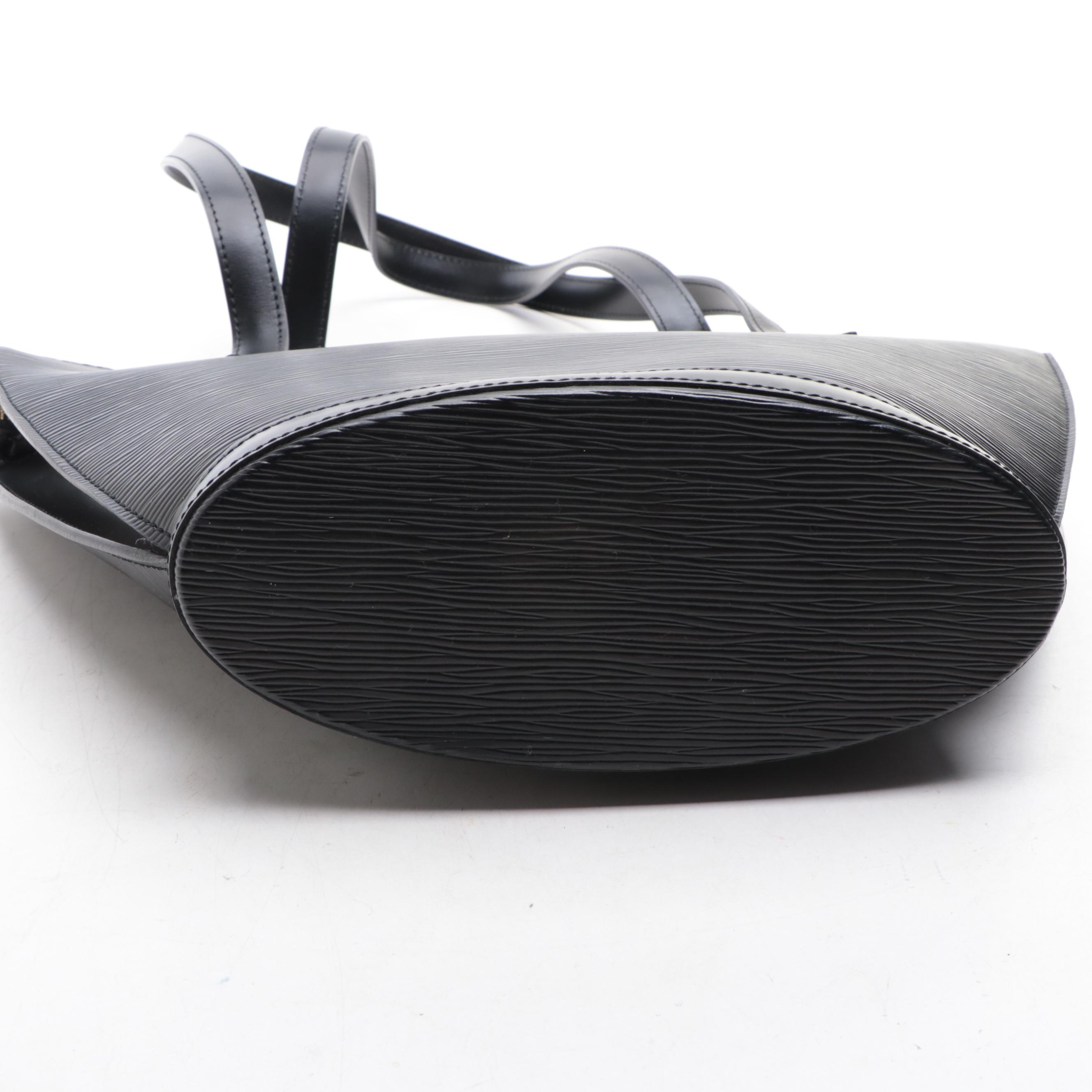 Louis Vuitton Saint Jacques PM Bag in Black Epi Leather