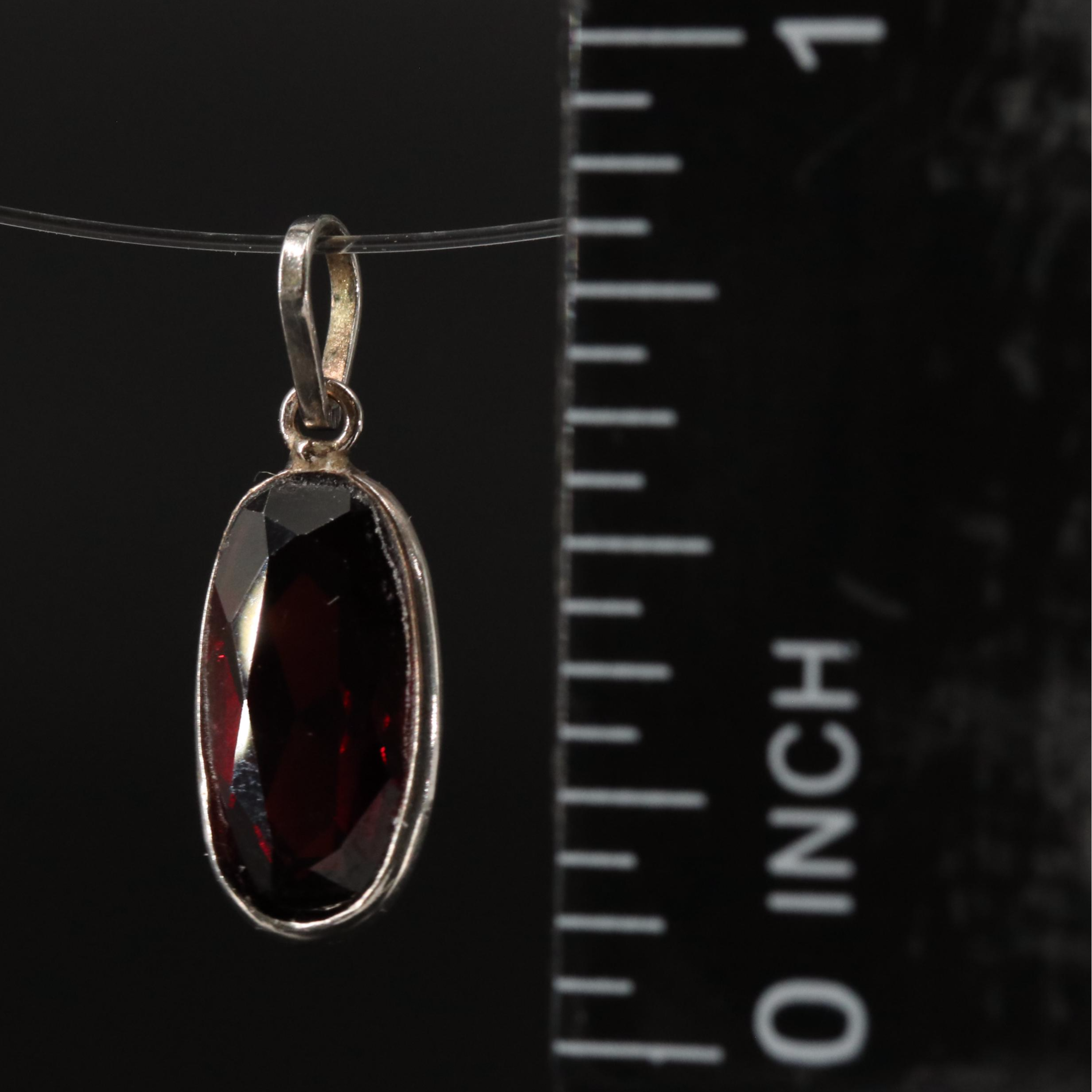 14K Garnet Pendant