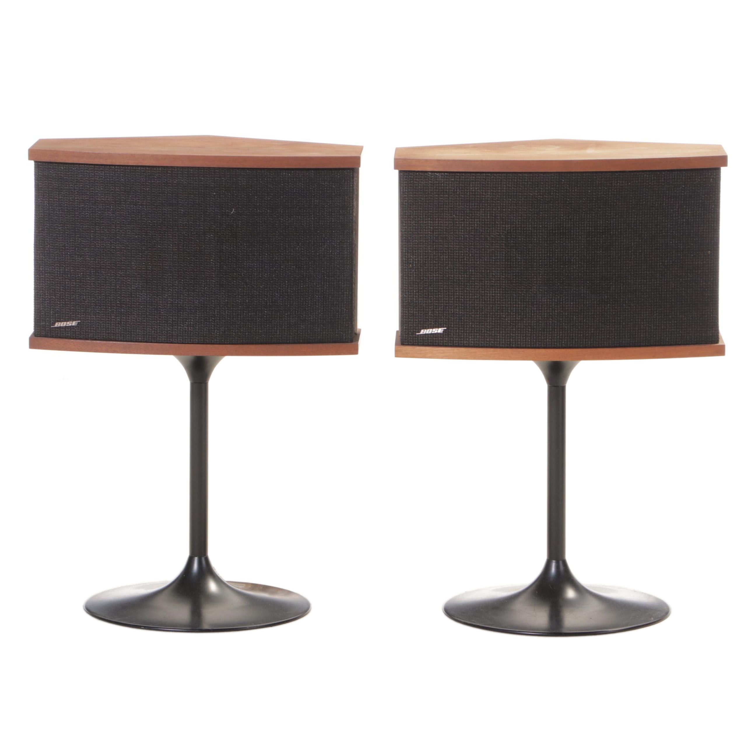 Pair of Bose "901 Series V" Speakers with Tulip Pedestals, Late 20th Century