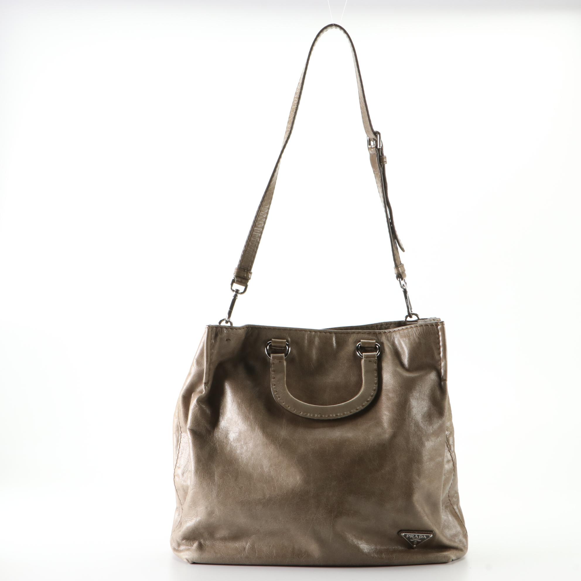 Prada Leather Tote Bag