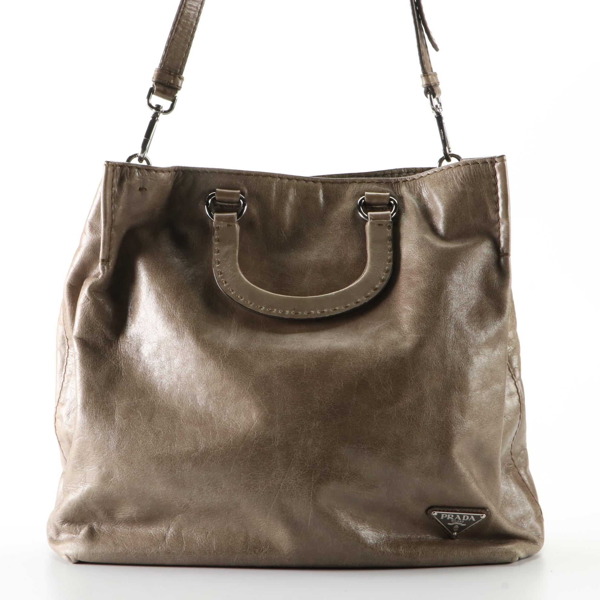 Prada Leather Tote Bag