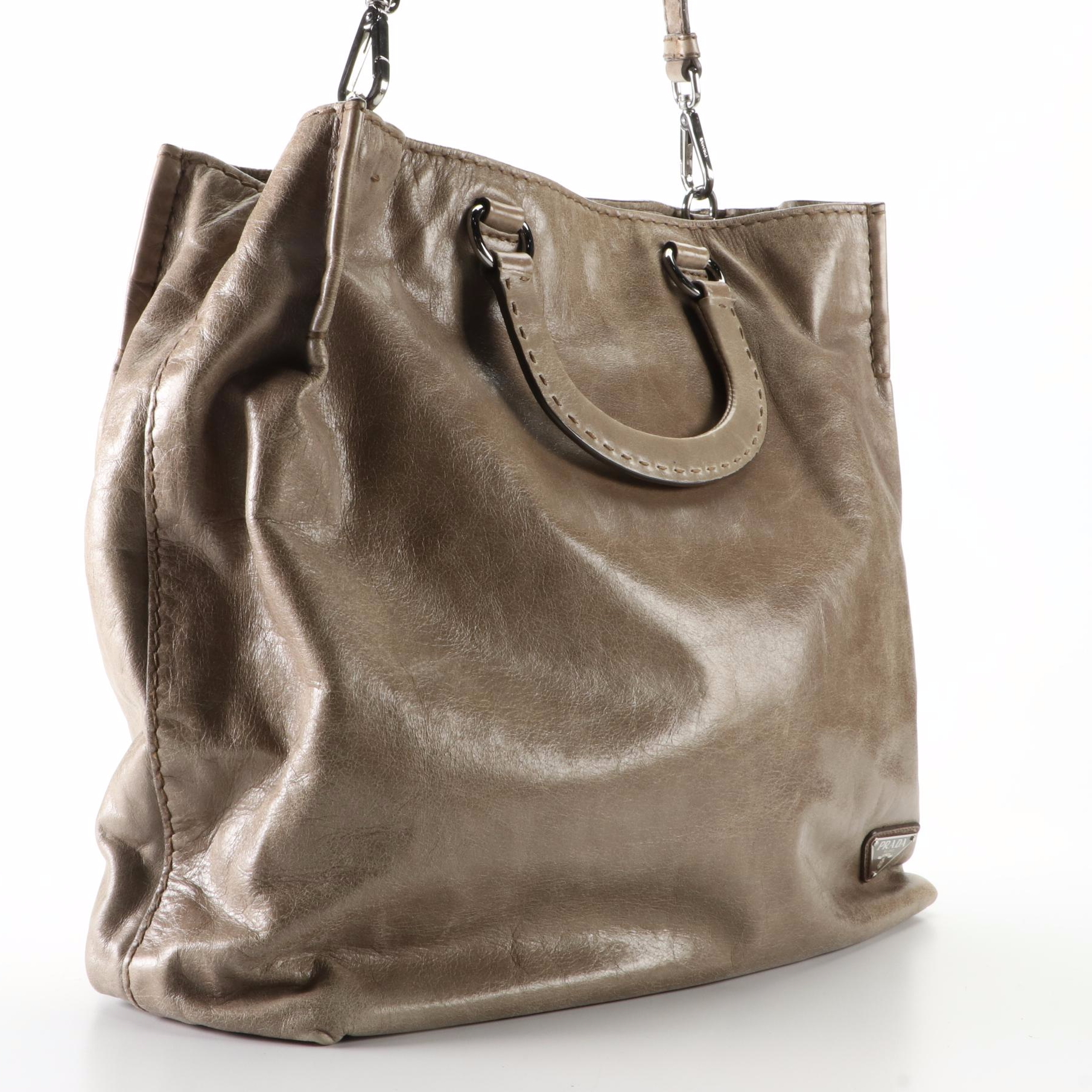 Prada Leather Tote Bag