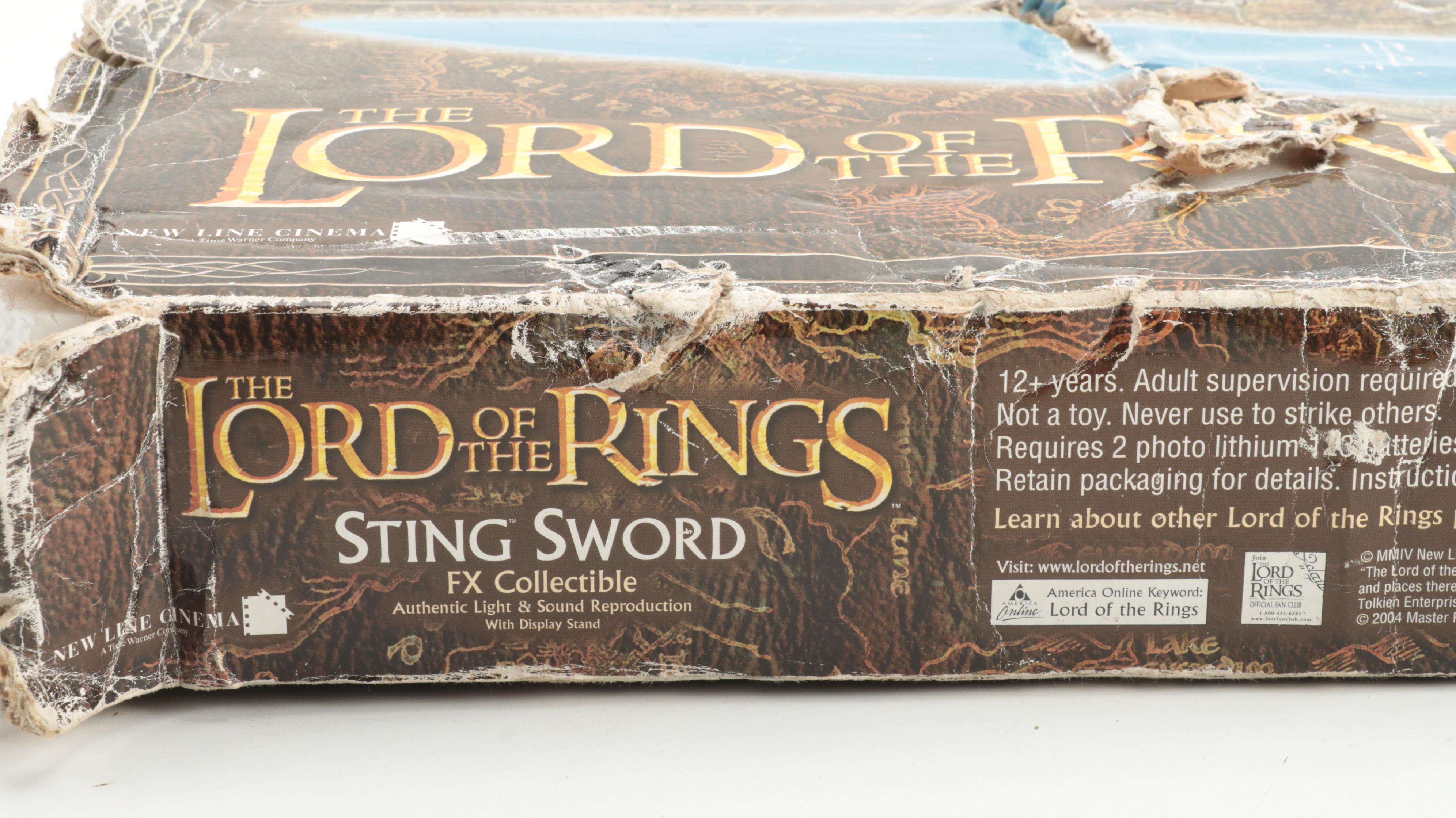 Master Replicas "The Lord of the Rings" Sting Sword FX Collectible Sword, 2004