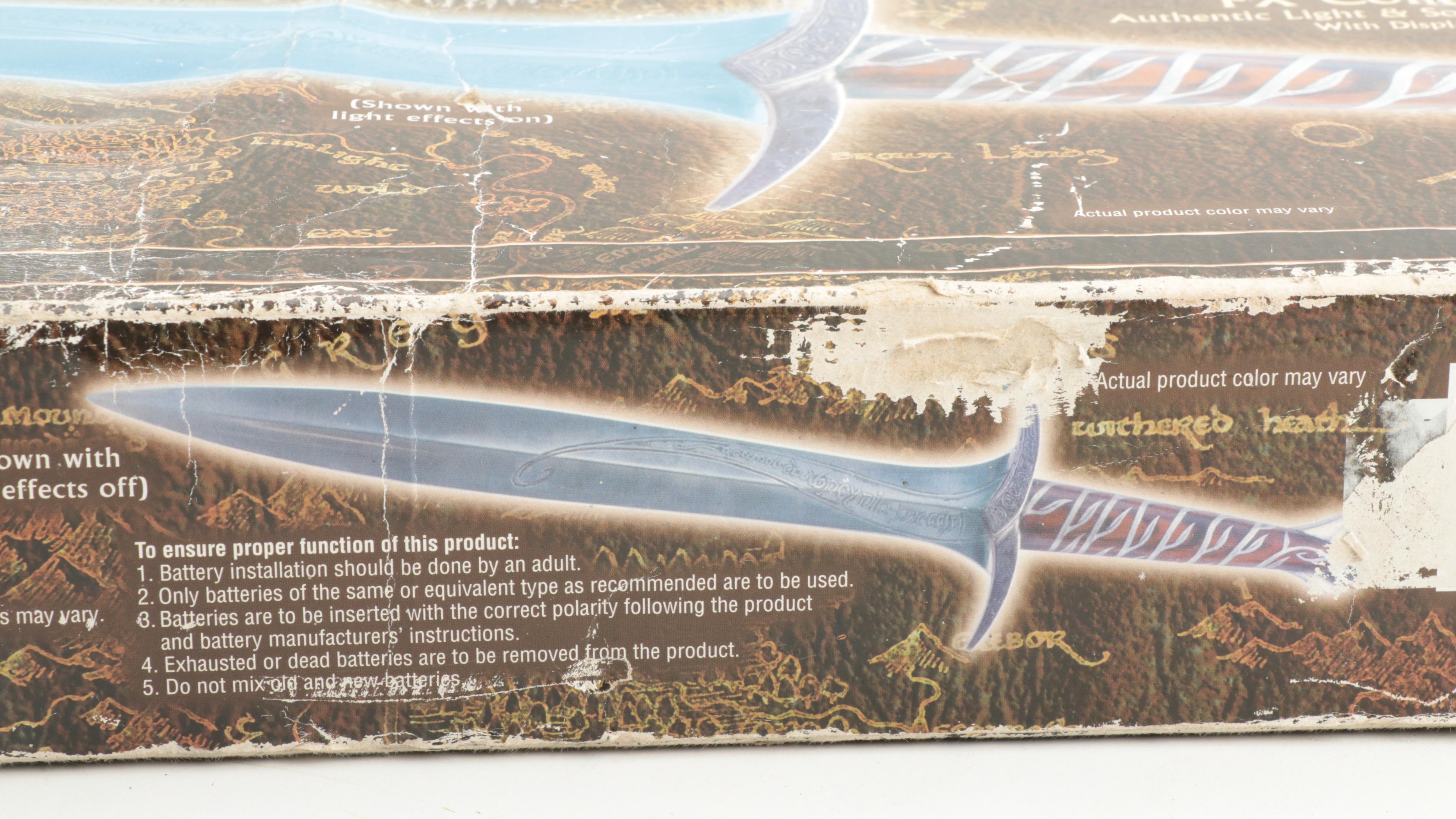 Master Replicas "The Lord of the Rings" Sting Sword FX Collectible Sword, 2004