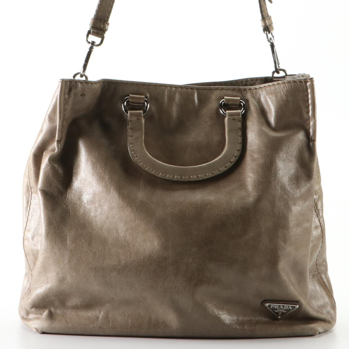 Prada Leather Tote Bag