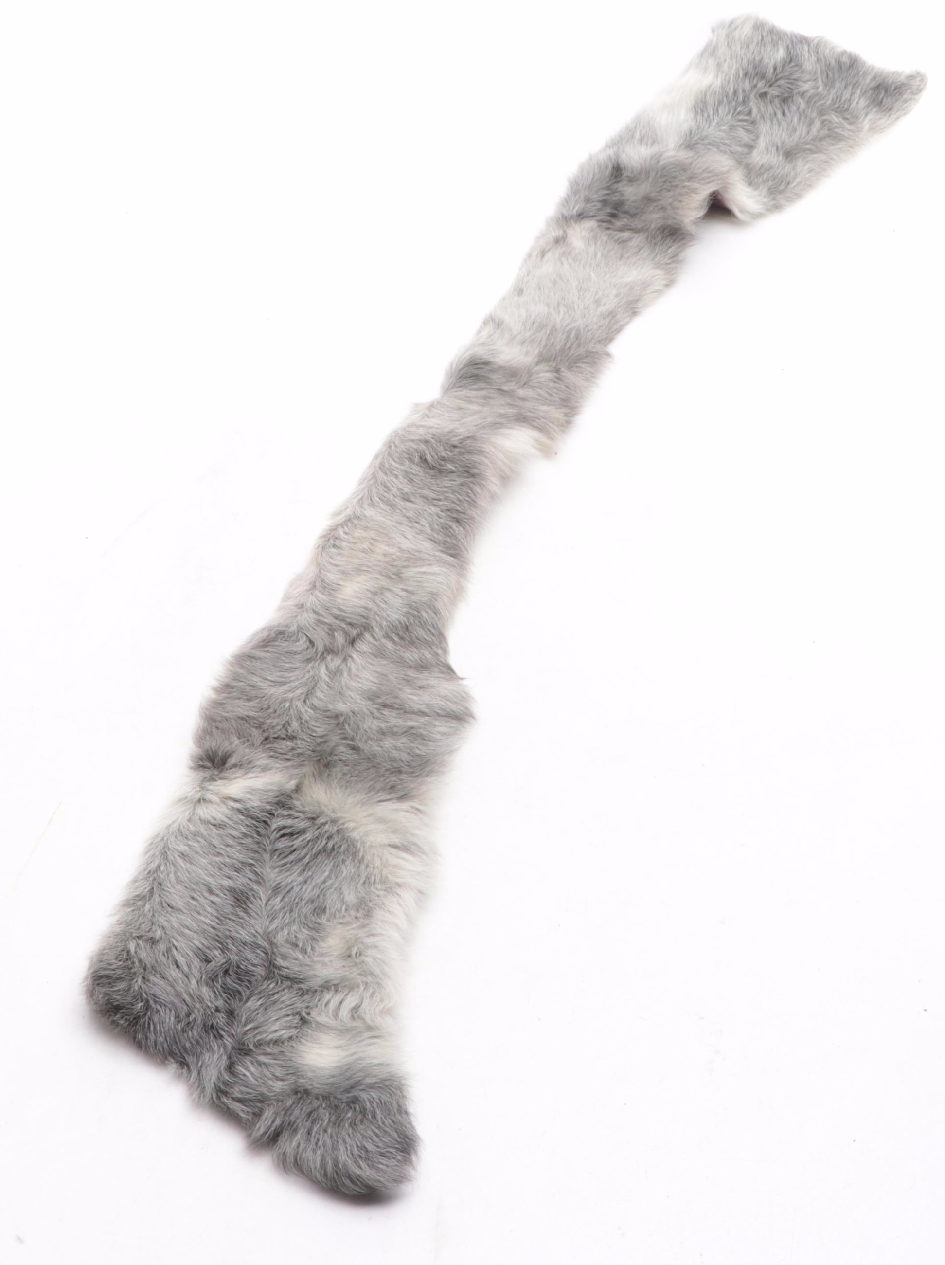 Mink Fur Pelt and Goat Fur Stole