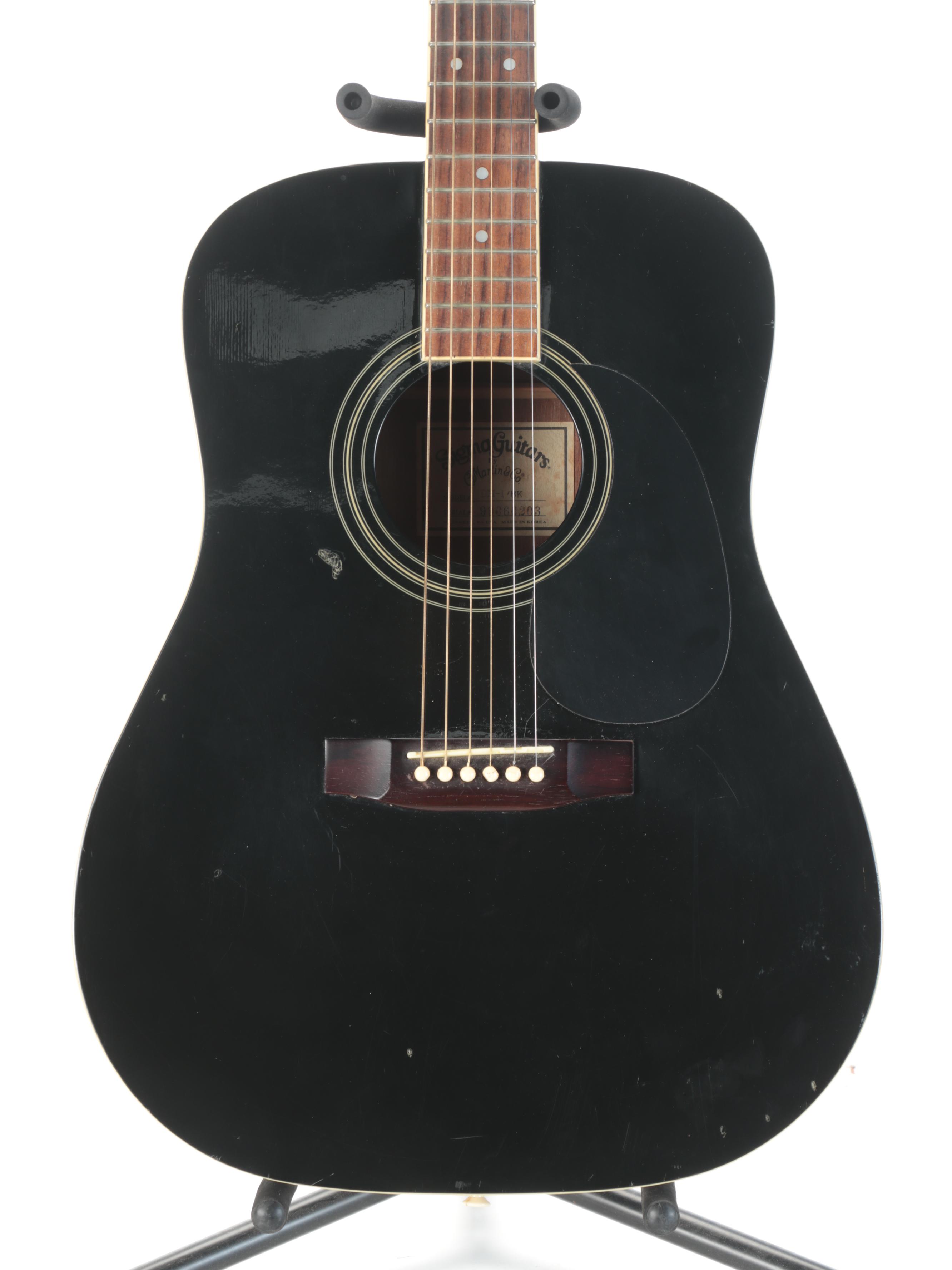 Sigma Guitars by CF Martin & Co. Black Laminate Acoustic Guitar and Case