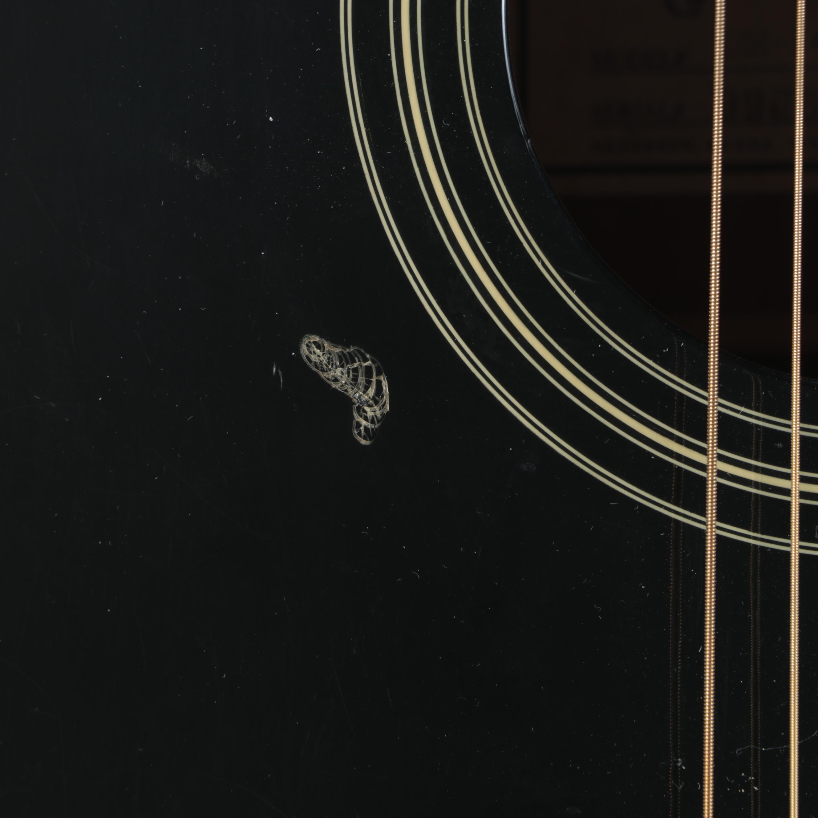 Sigma Guitars by CF Martin & Co. Black Laminate Acoustic Guitar and Case