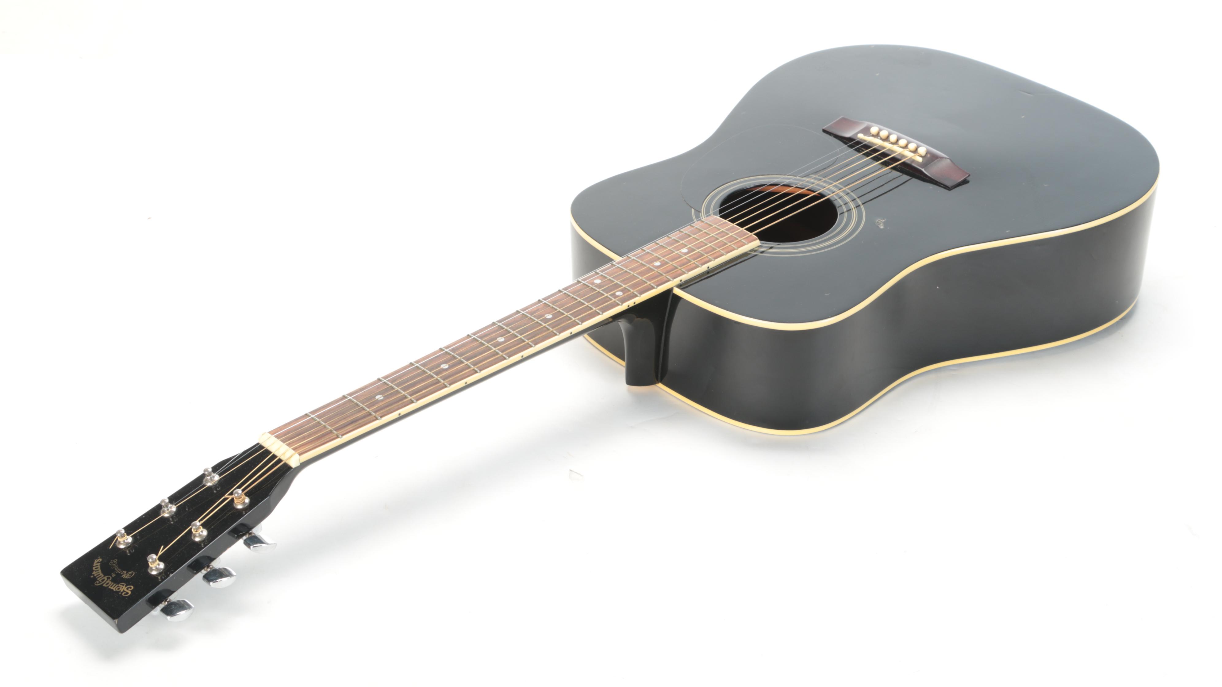 Sigma Guitars by CF Martin & Co. Black Laminate Acoustic Guitar and Case