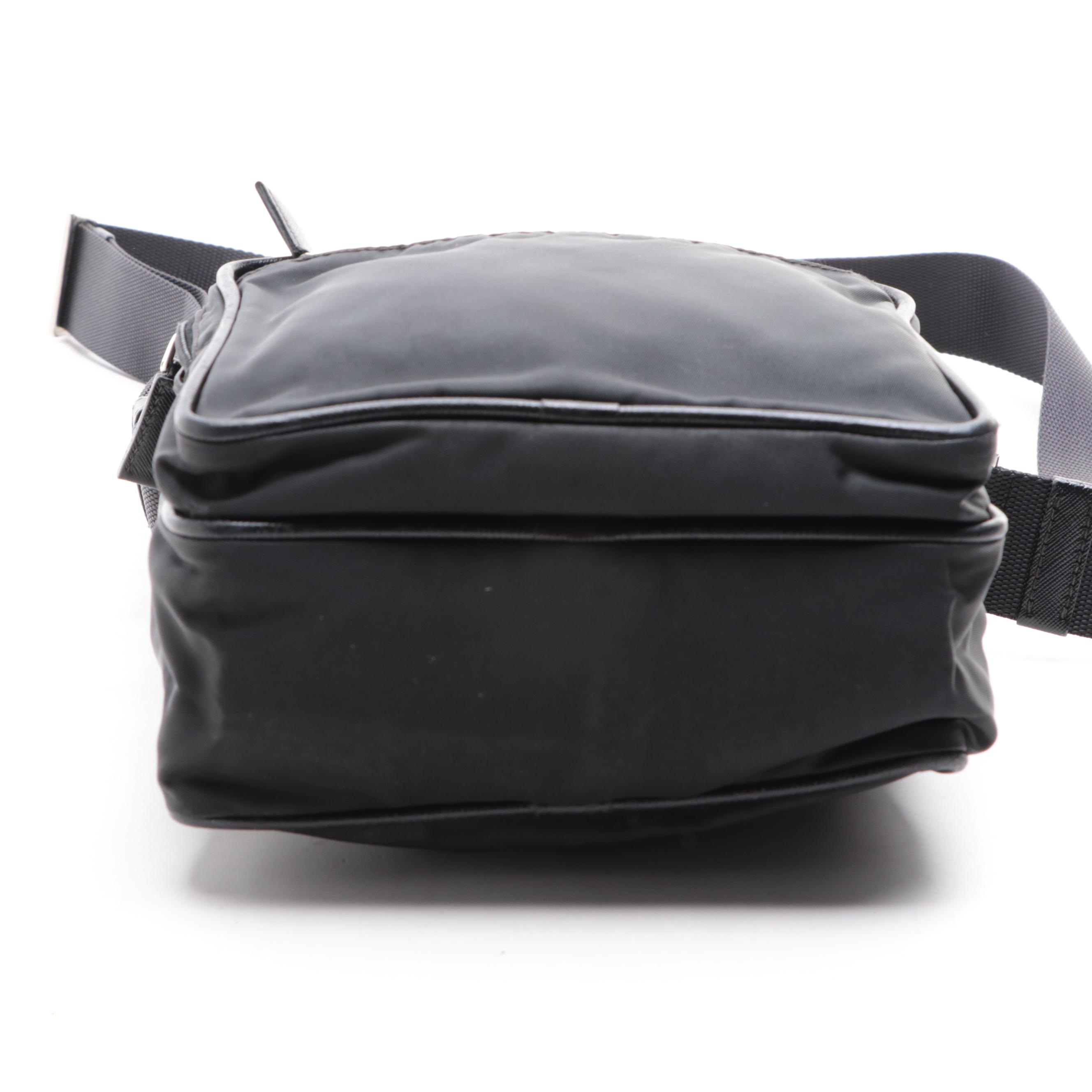 Prada Crossbody Bag in Tessuto Nylon and Saffiano Leather