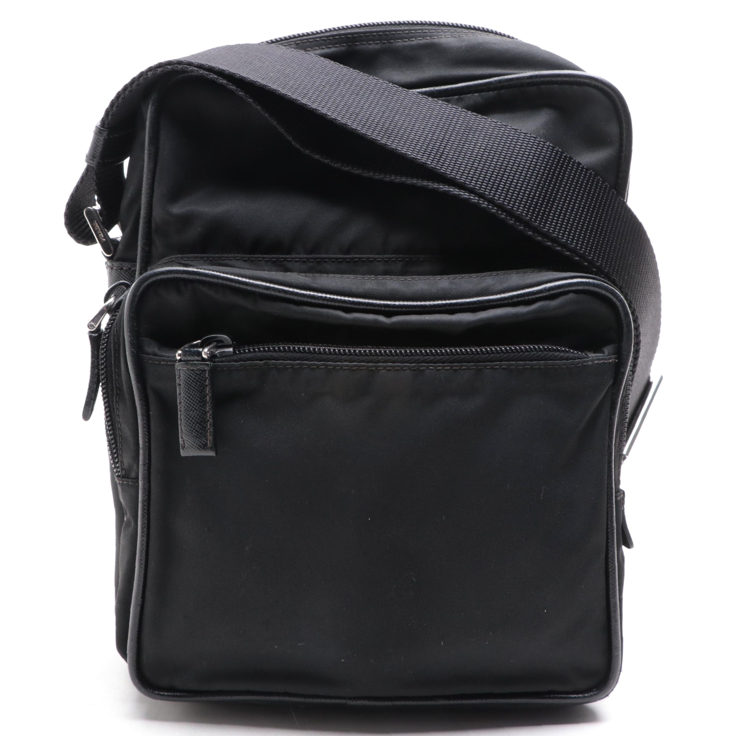 Prada Crossbody Bag in Tessuto Nylon and Saffiano Leather