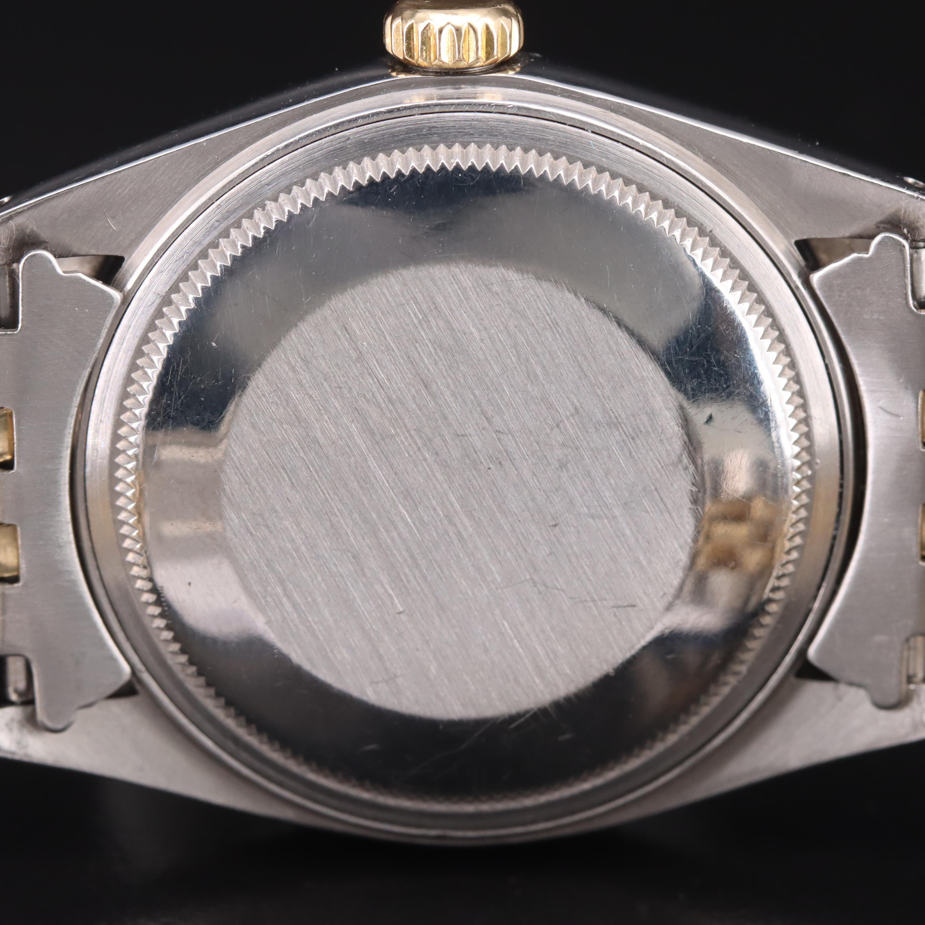 1977 Rolex Blue Dial Two-Tone Stainless Steel and 14K Datejust Watch