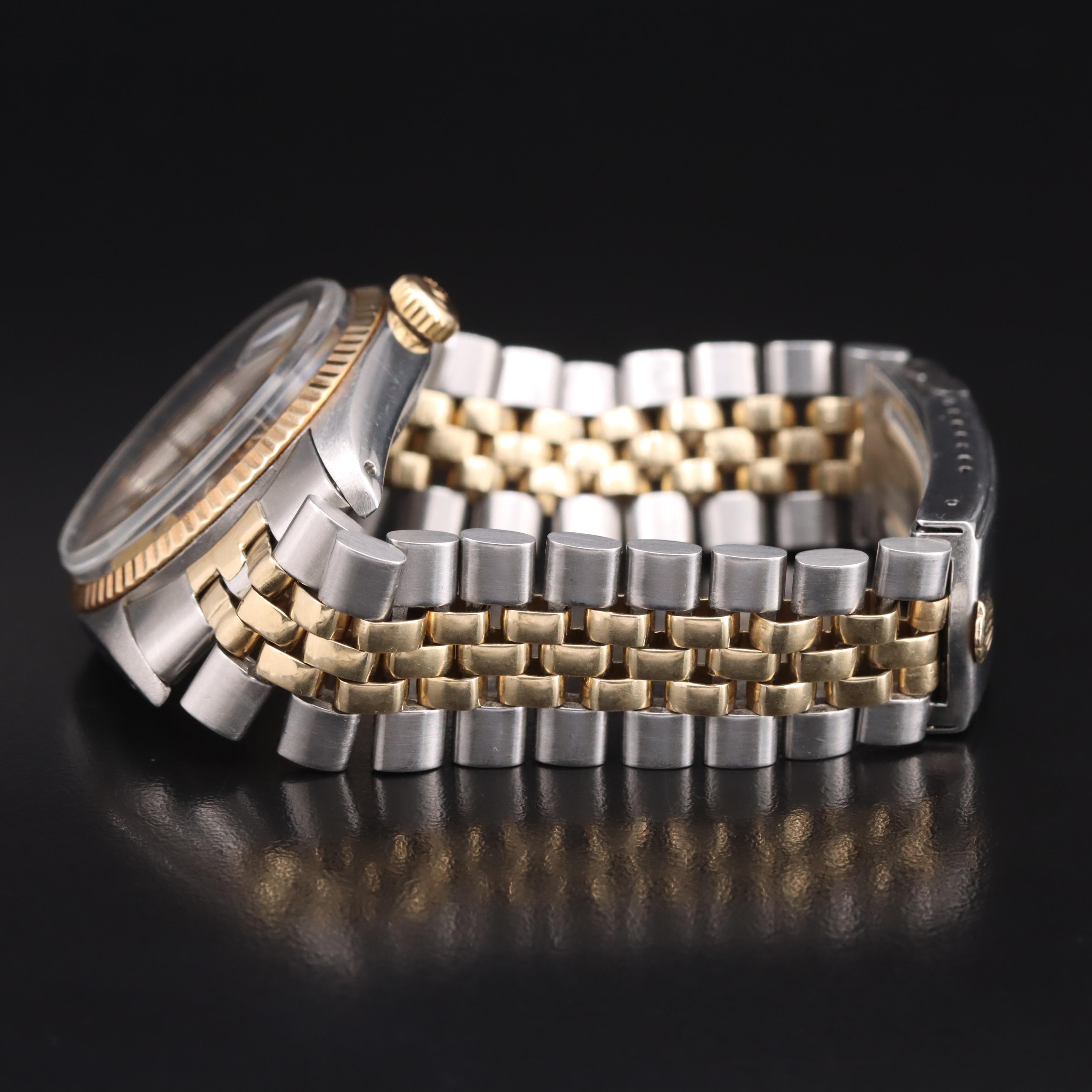 1977 Rolex Blue Dial Two-Tone Stainless Steel and 14K Datejust Watch