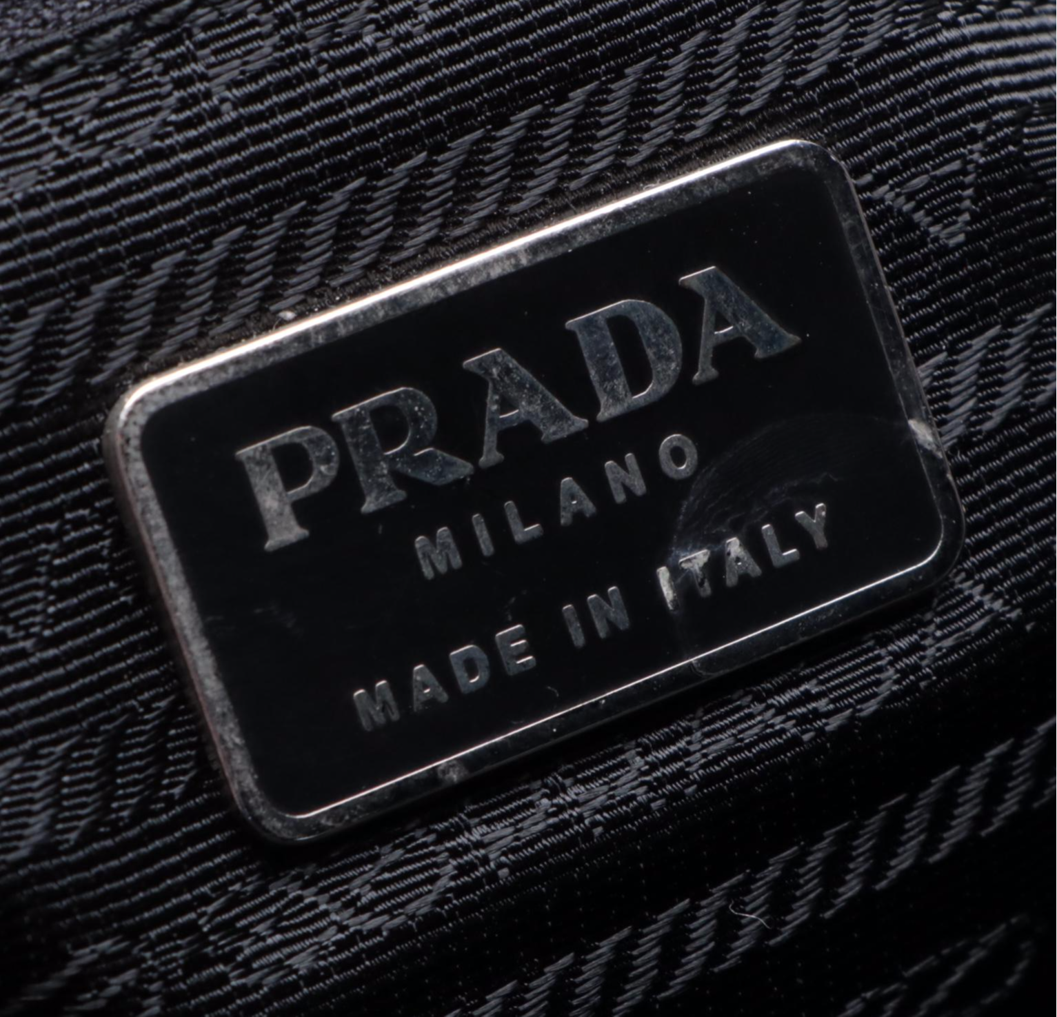 Prada Messenger Shoulder Bag in Black Leather and Nylon
