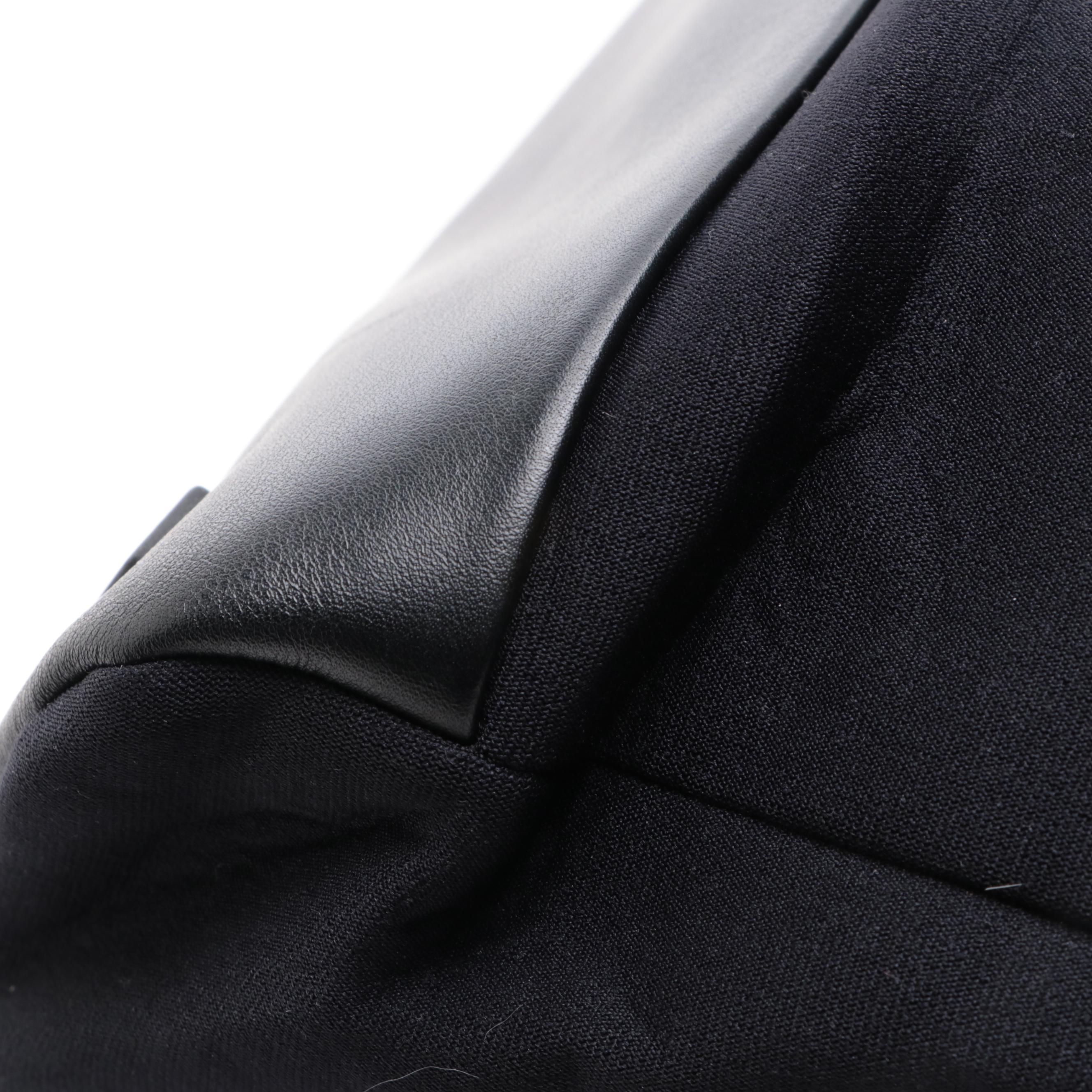 Prada Messenger Shoulder Bag in Black Leather and Nylon