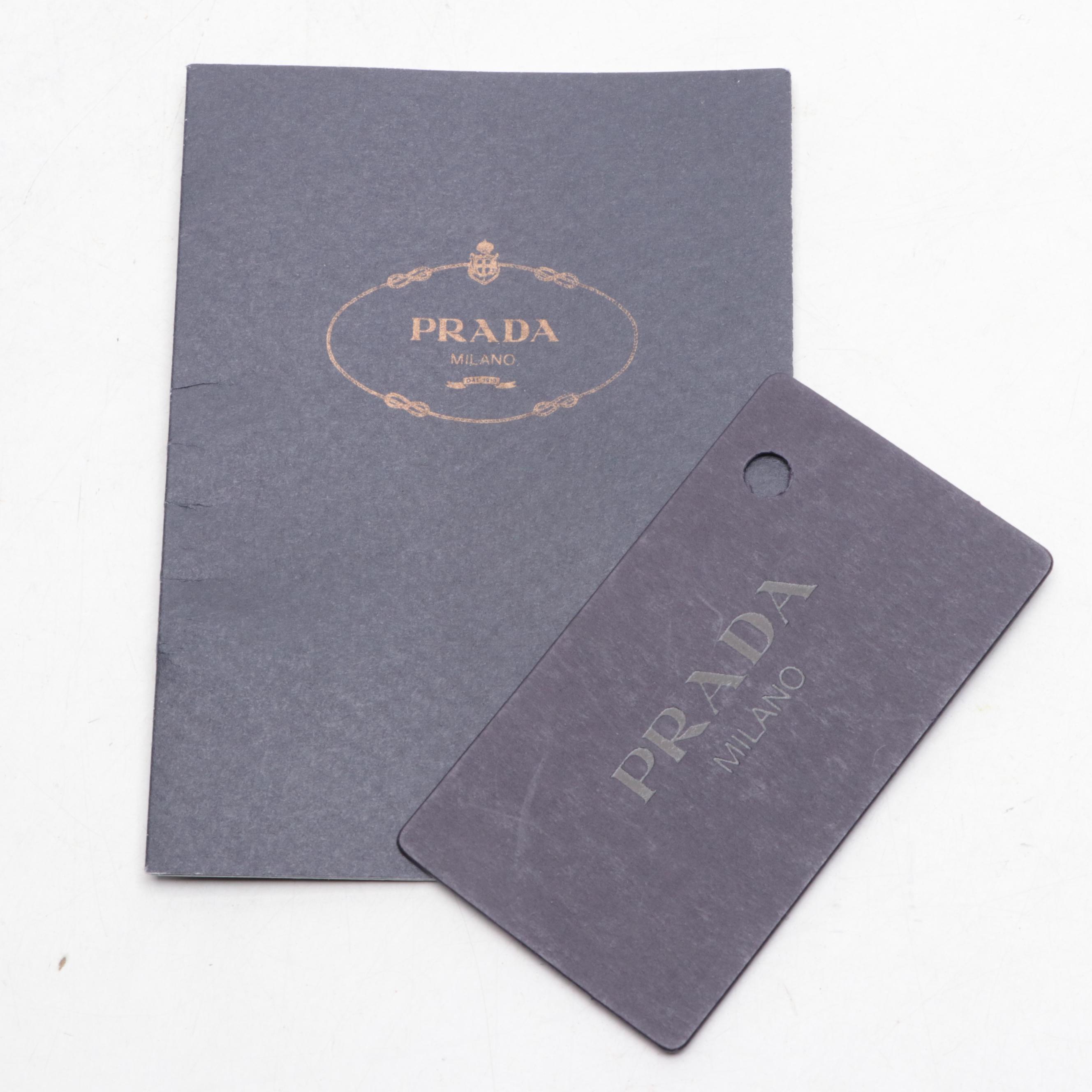 Prada Messenger Shoulder Bag in Black Leather and Nylon