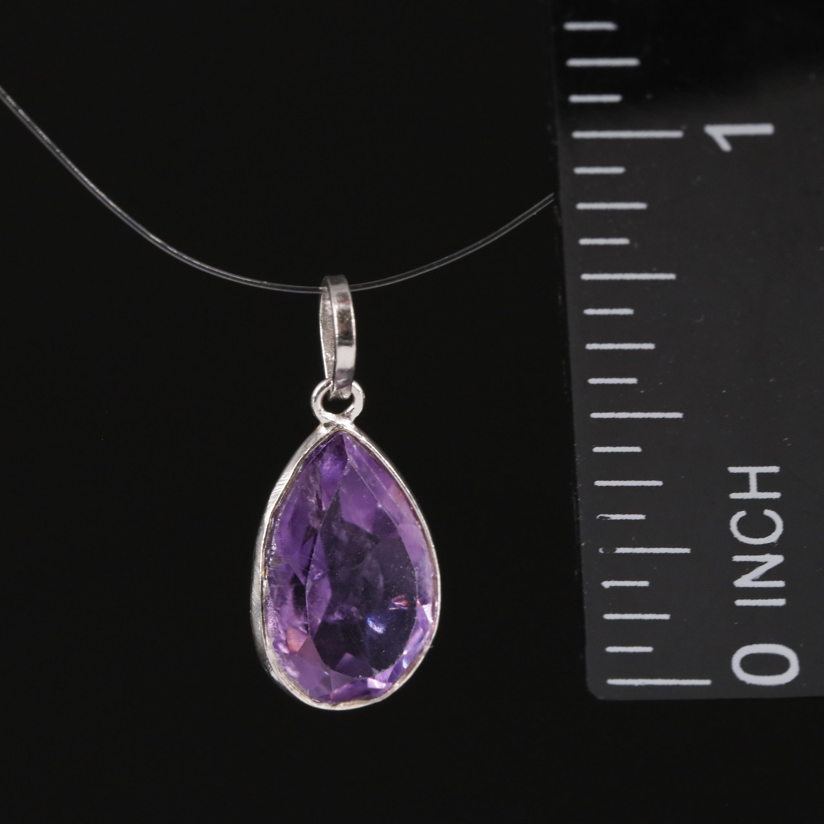 14K Amethyst Pendant