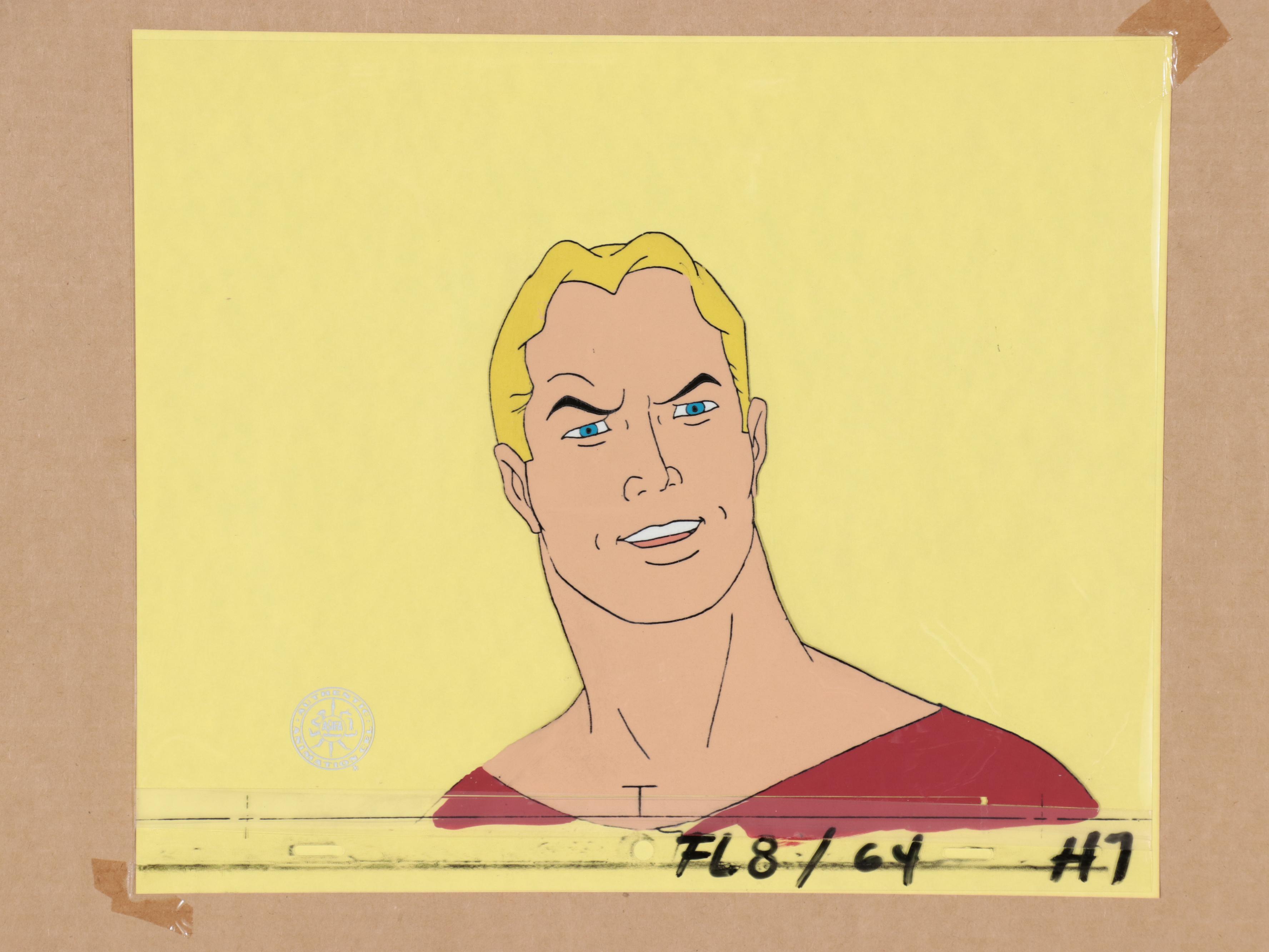 Filmation "Flash Gordon" Hand-Painted Production Cel, Circa 1980
