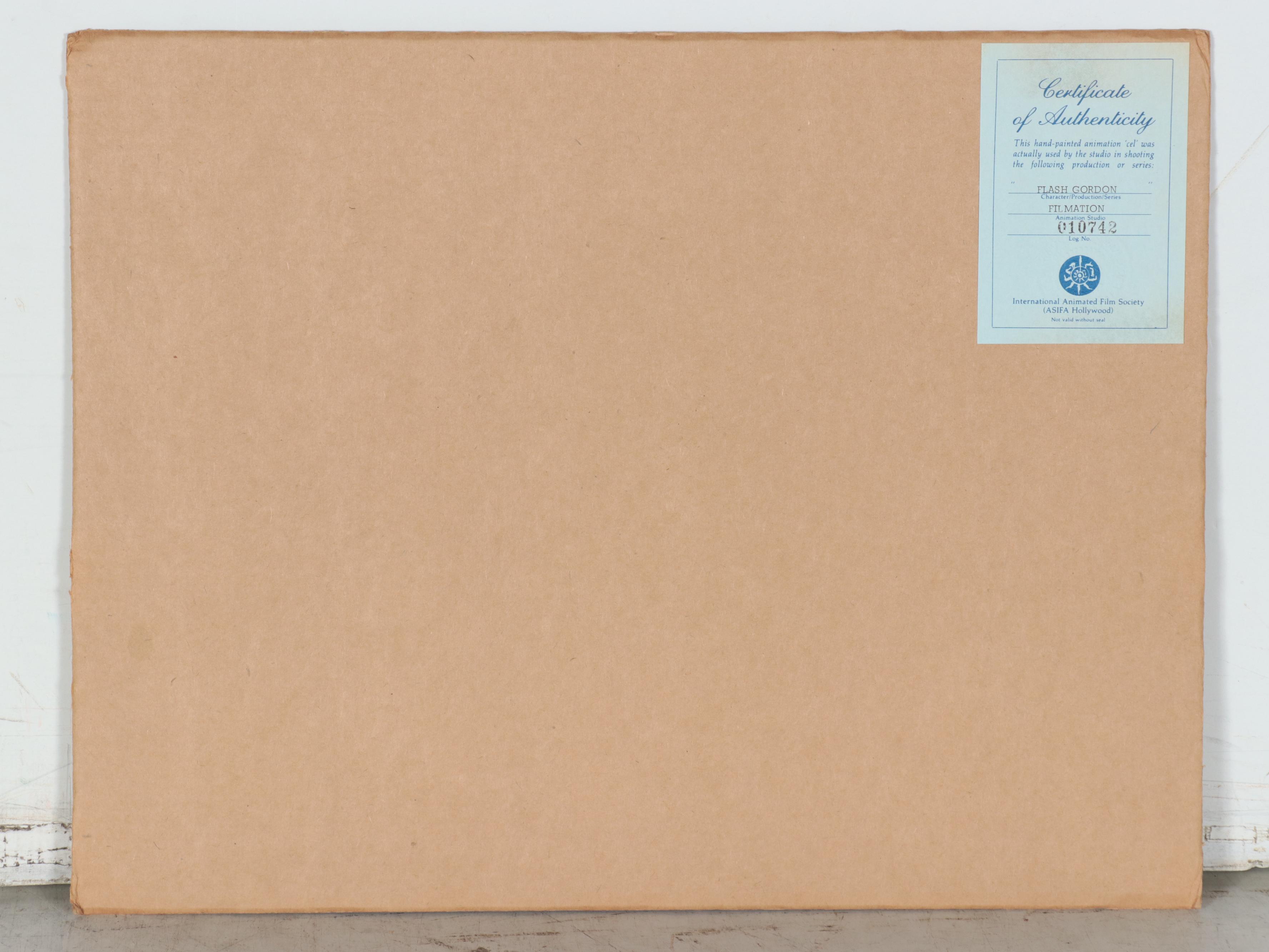 Filmation "Flash Gordon" Hand-Painted Production Cel, Circa 1980