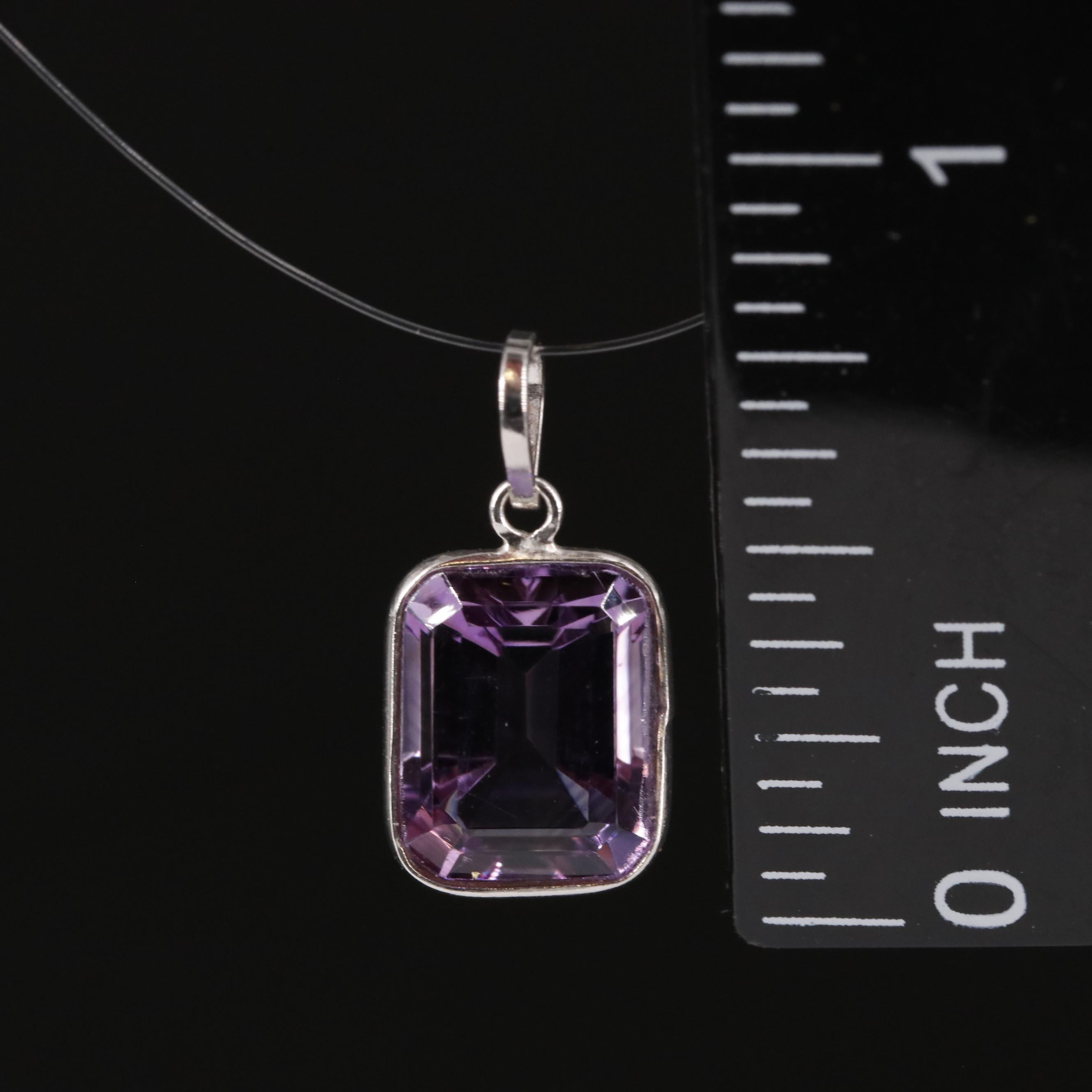 14K Amethyst Pendant