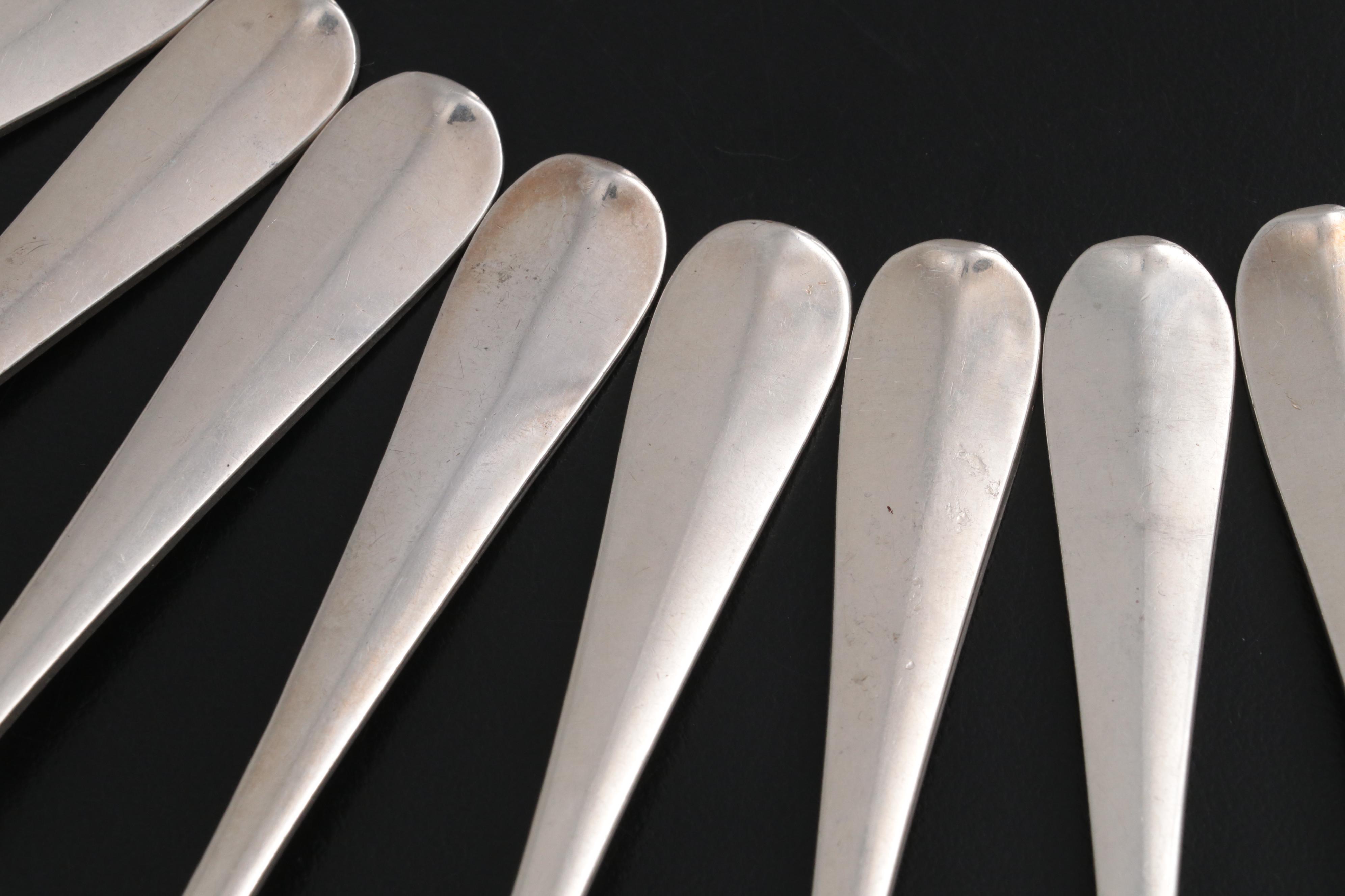 Stieff Sterling Silver Williamsburg Restoration "Queen Anne" Spoons