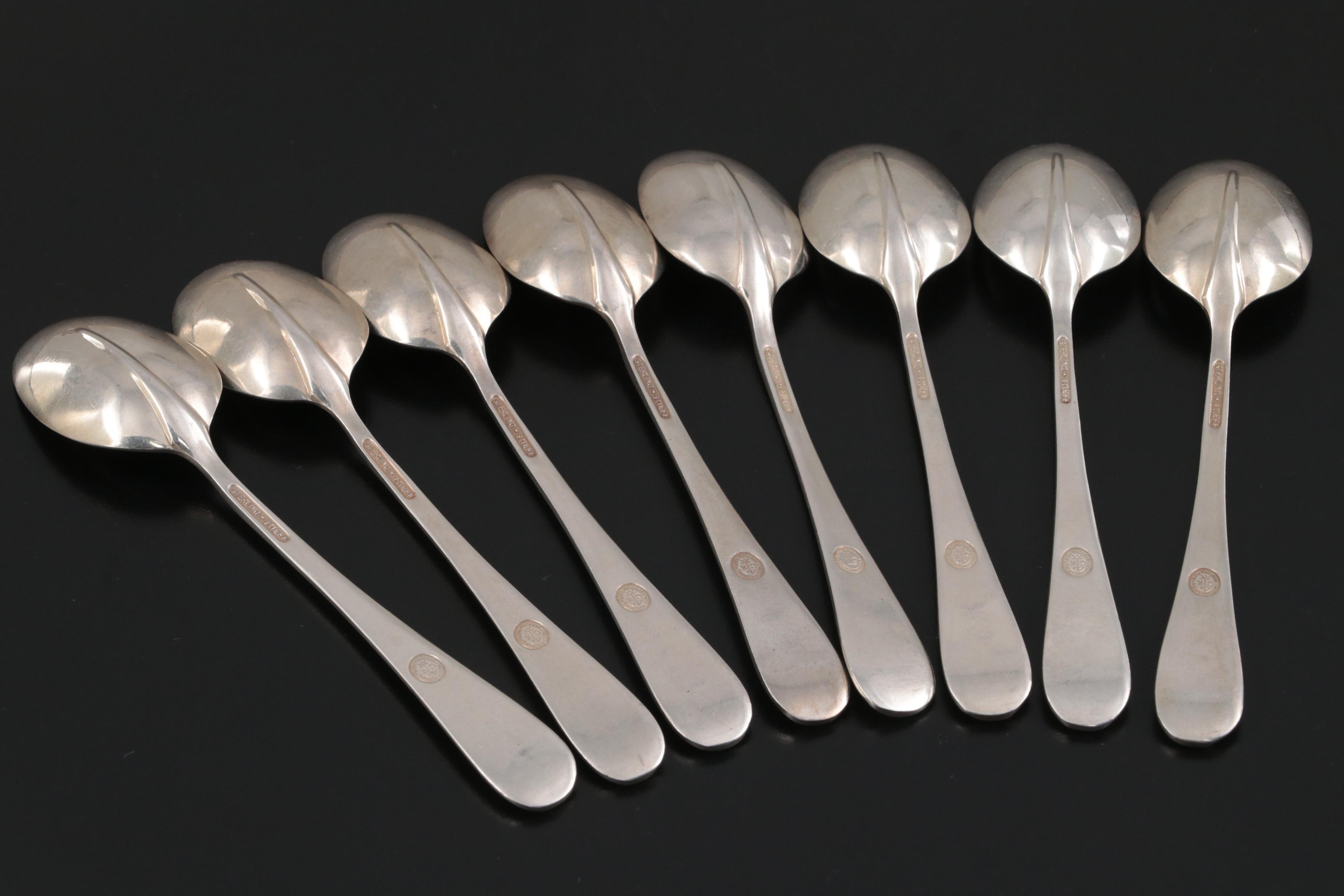 Stieff Sterling Silver Williamsburg Restoration "Queen Anne" Spoons