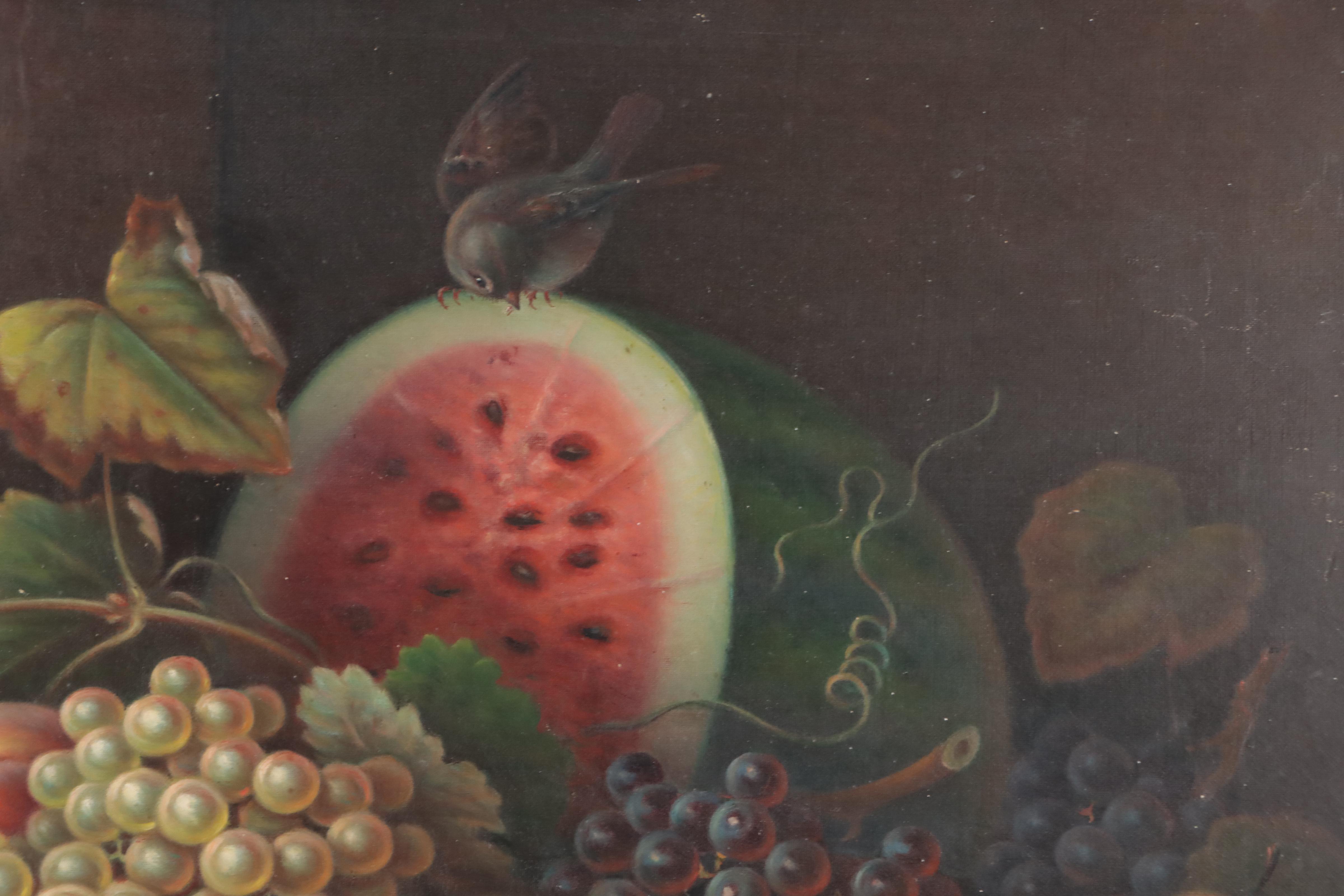 Oil Painting of Fruit Still Life