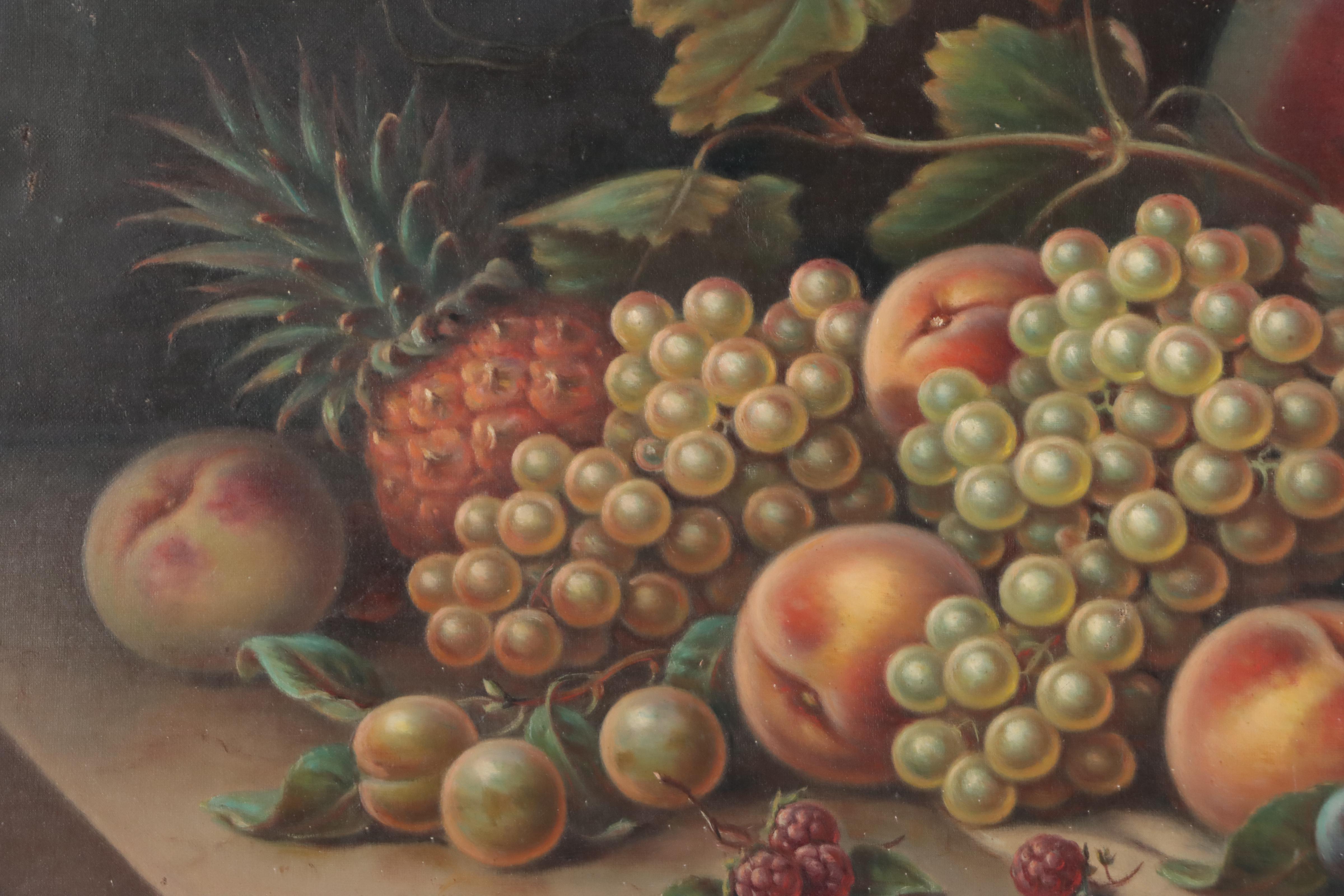 Oil Painting of Fruit Still Life