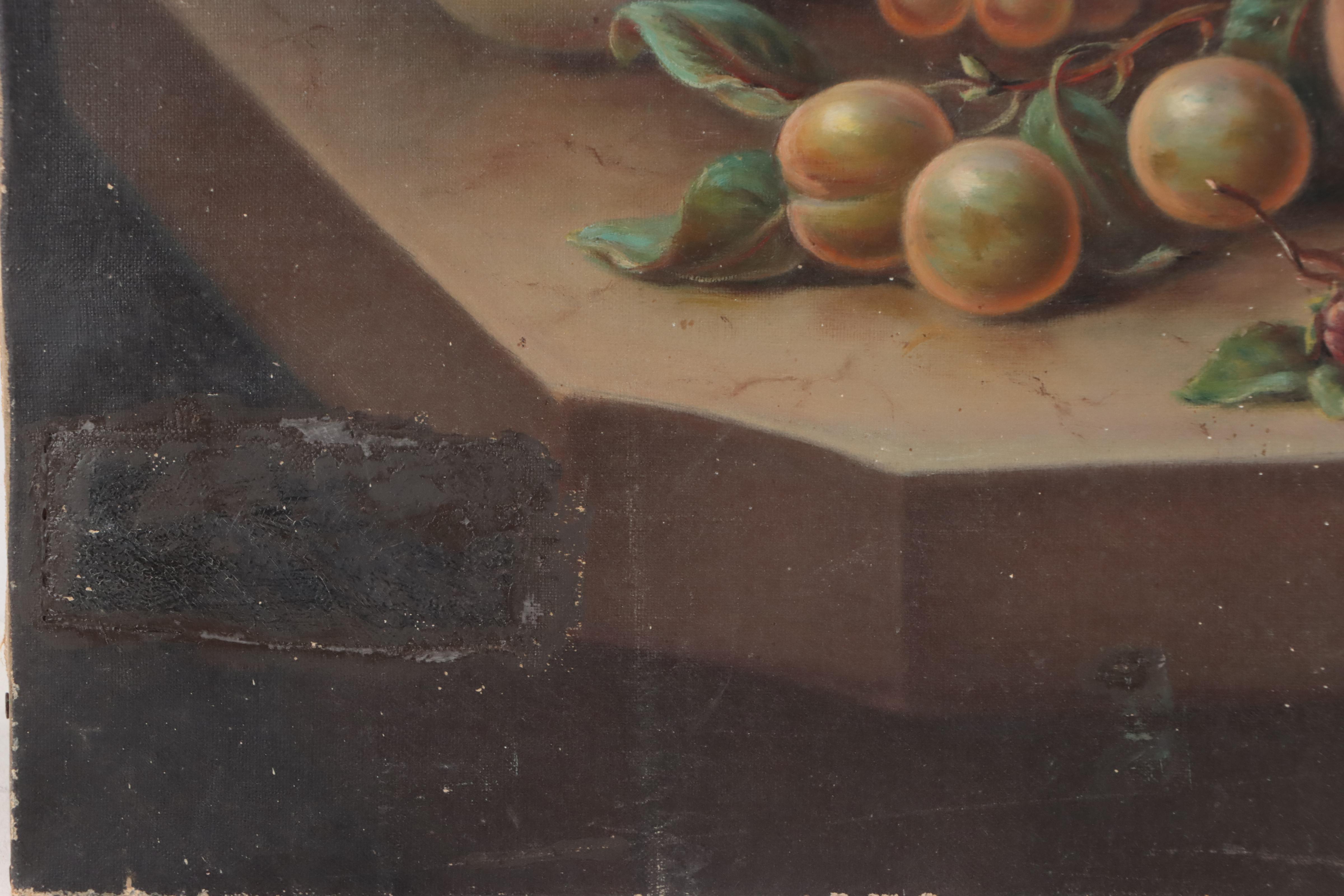 Oil Painting of Fruit Still Life
