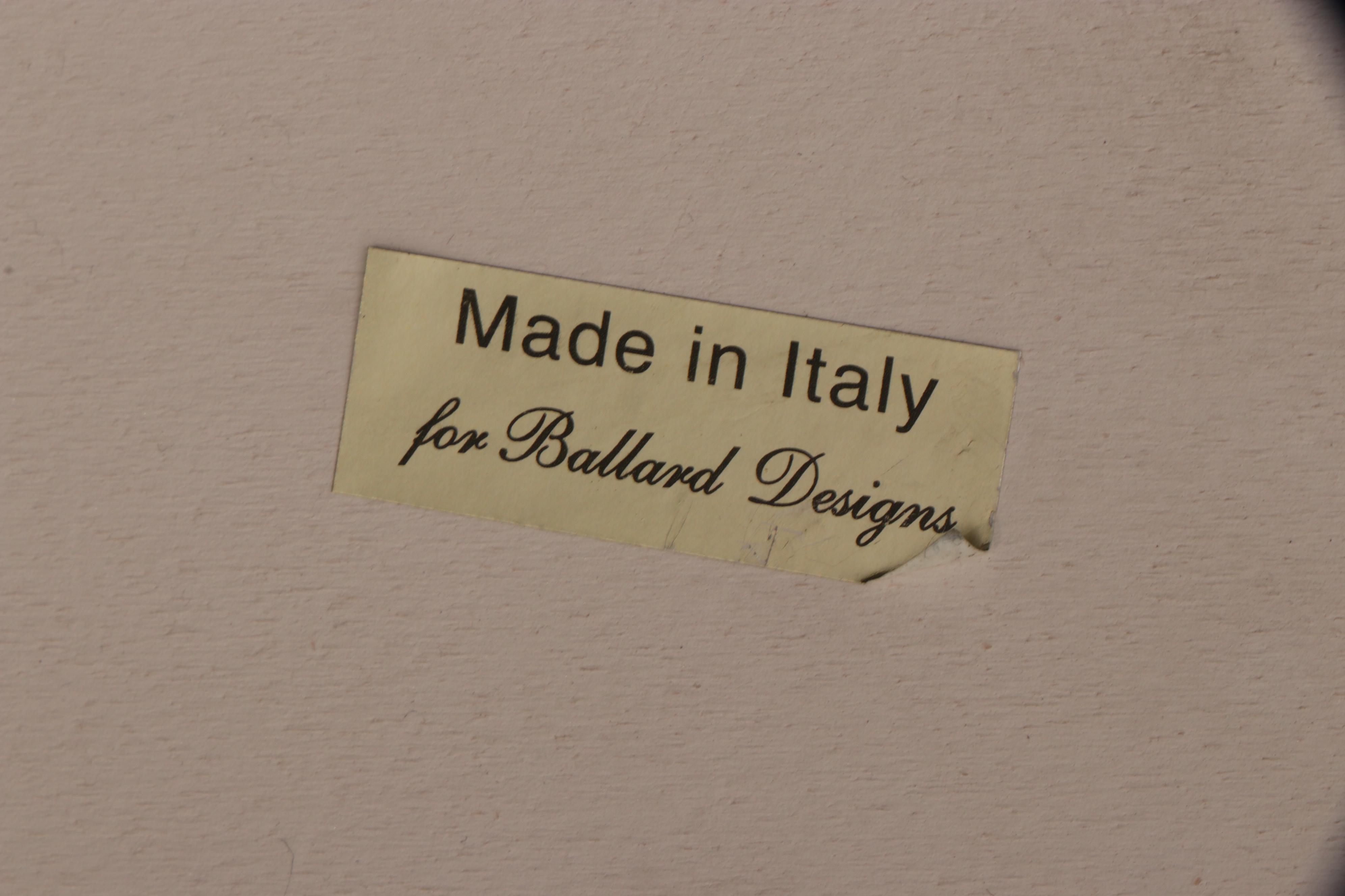 Ballard Designs Neoclassical Style Painted Writing Table with Hutch