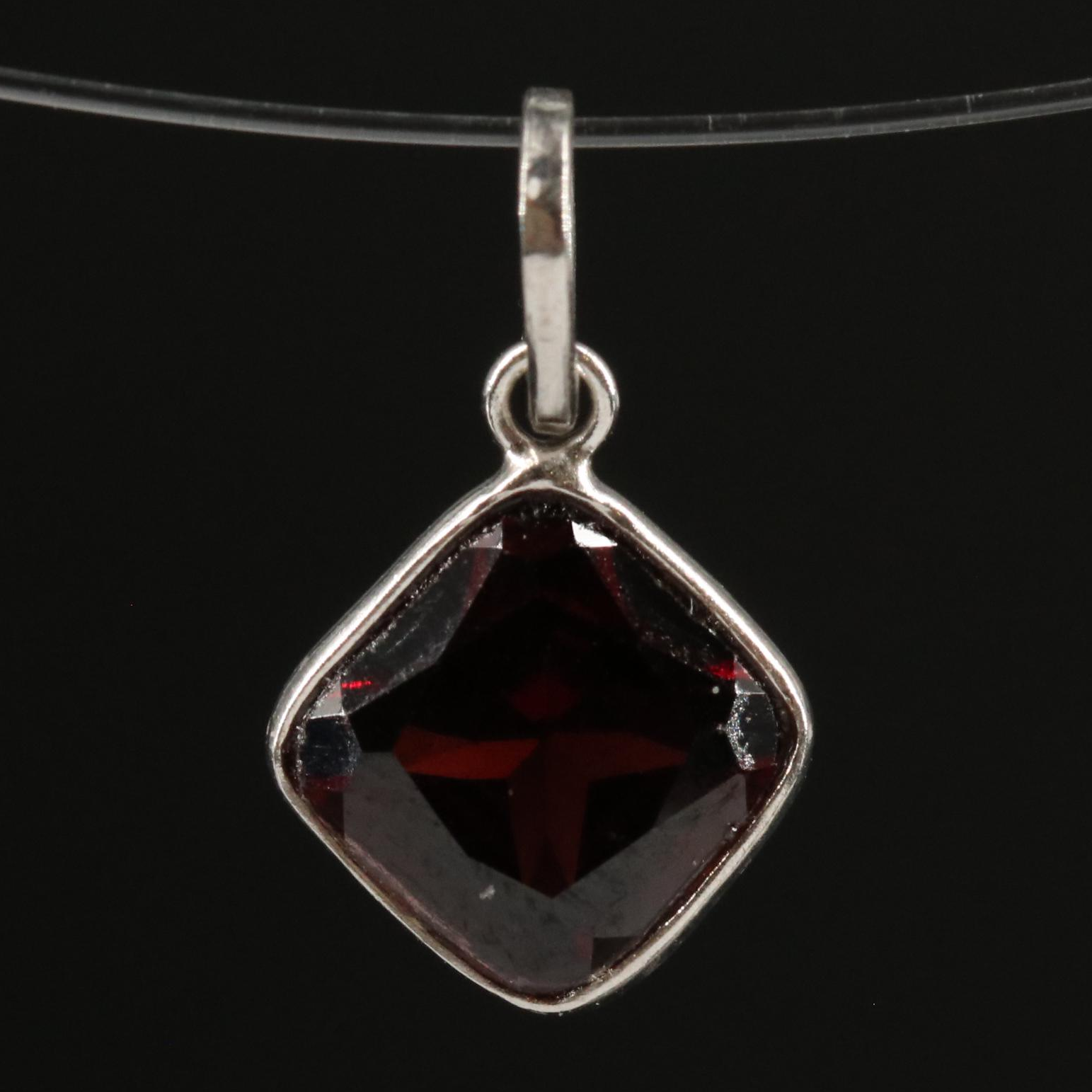 14K Garnet Pendant