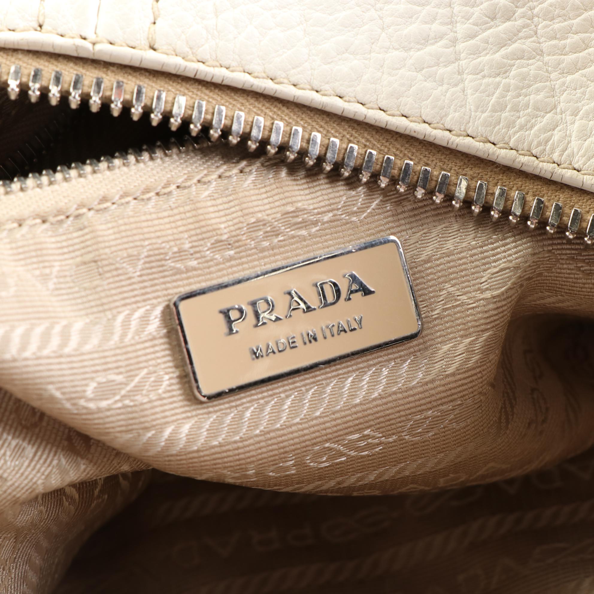 Prada Crossbody D-Ring Bag in Grained Leather