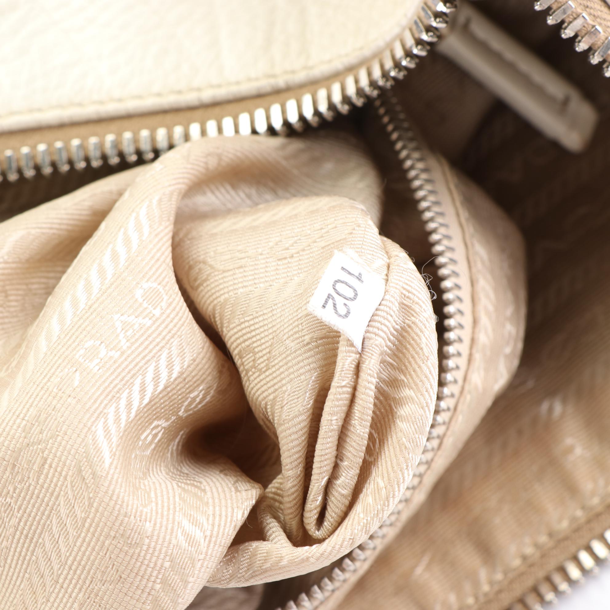 Prada Crossbody D-Ring Bag in Grained Leather