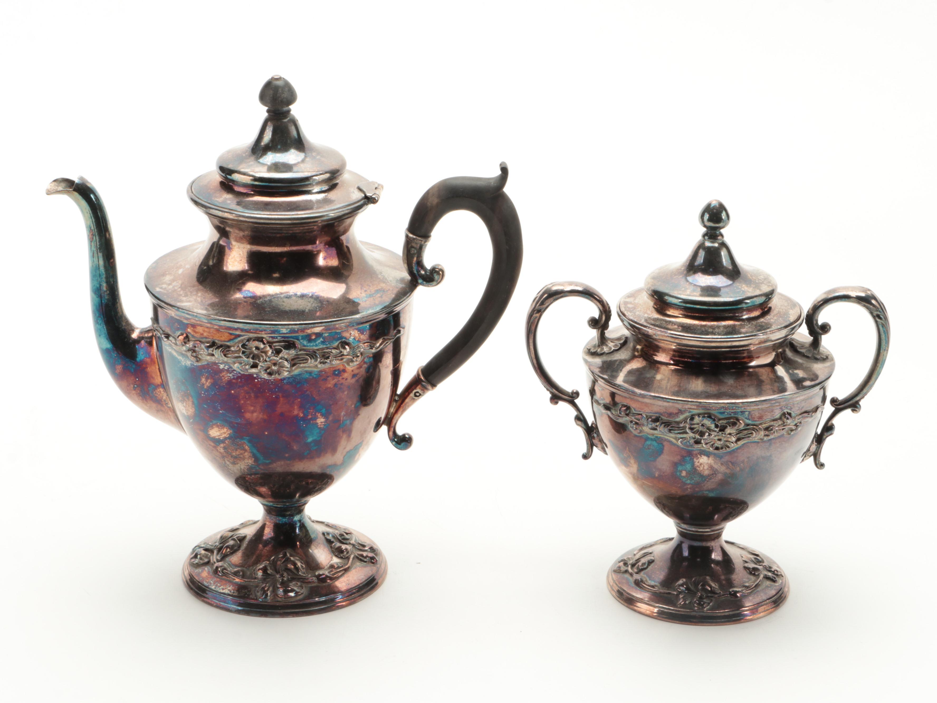 Homan Silver Plate Tea Set, Early to Mid-20th Century