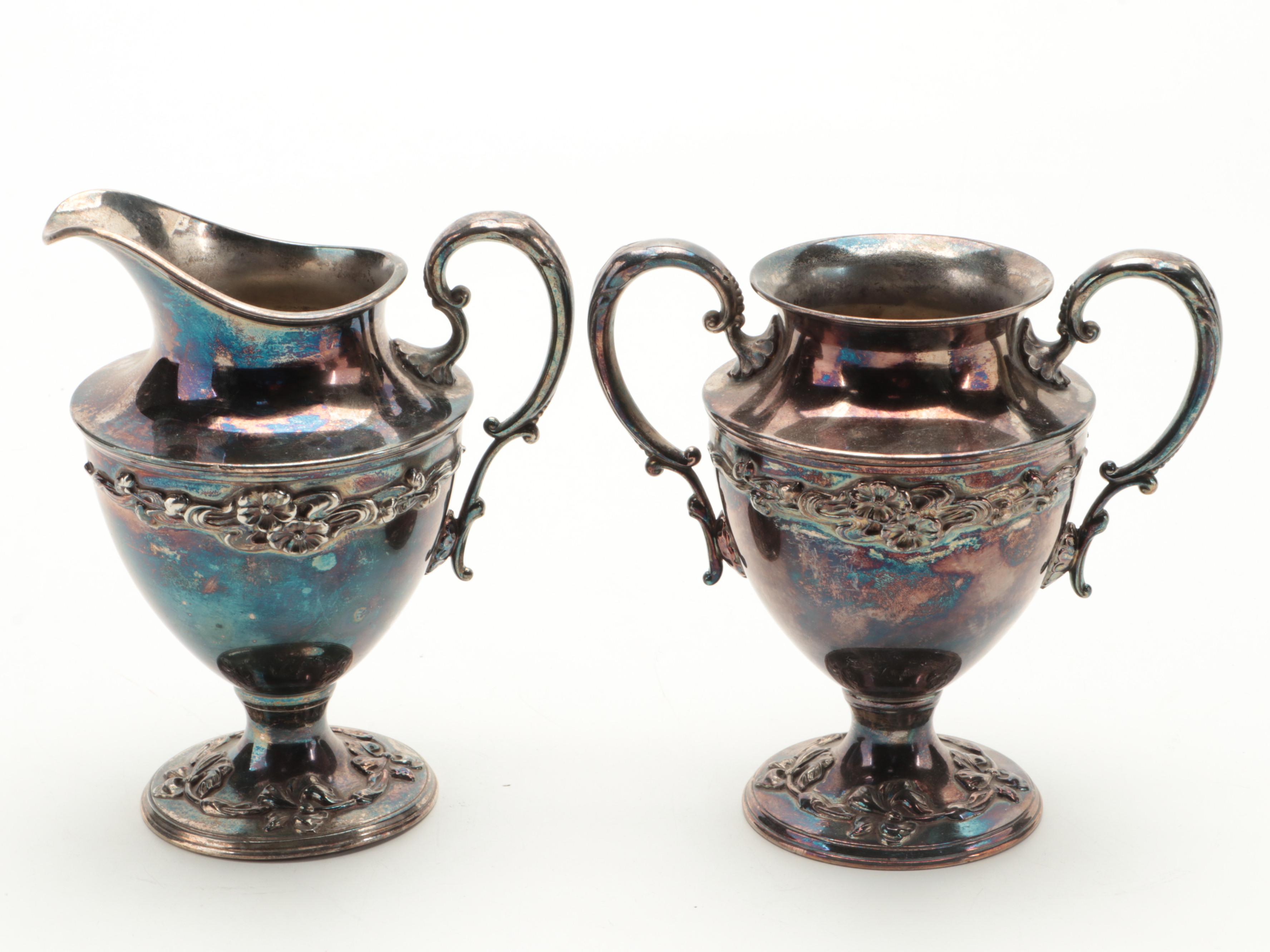 Homan Silver Plate Tea Set, Early to Mid-20th Century