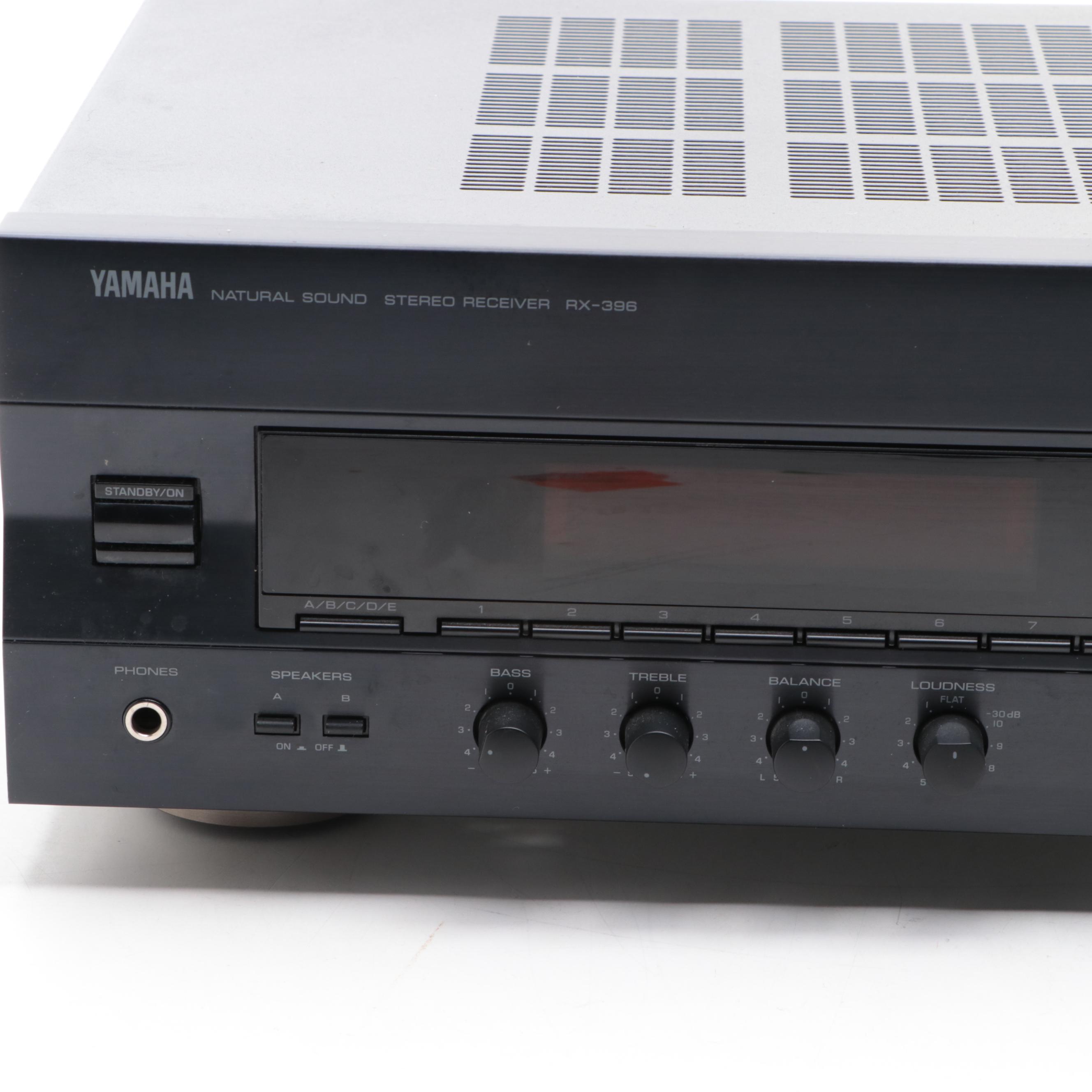 Sony CD Changer, Yamaha Receiver, and Dual Turntable