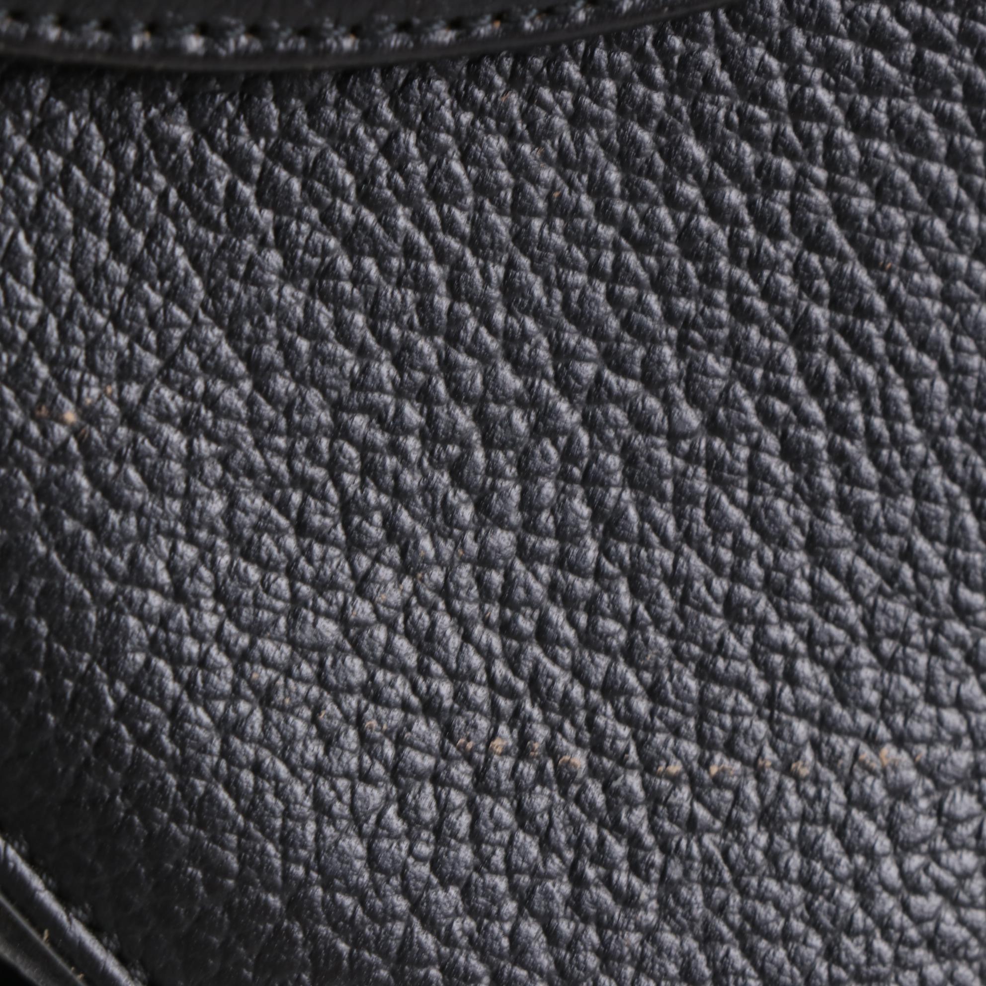 Burberry Pebbled Leather Flap Shoulder Bag