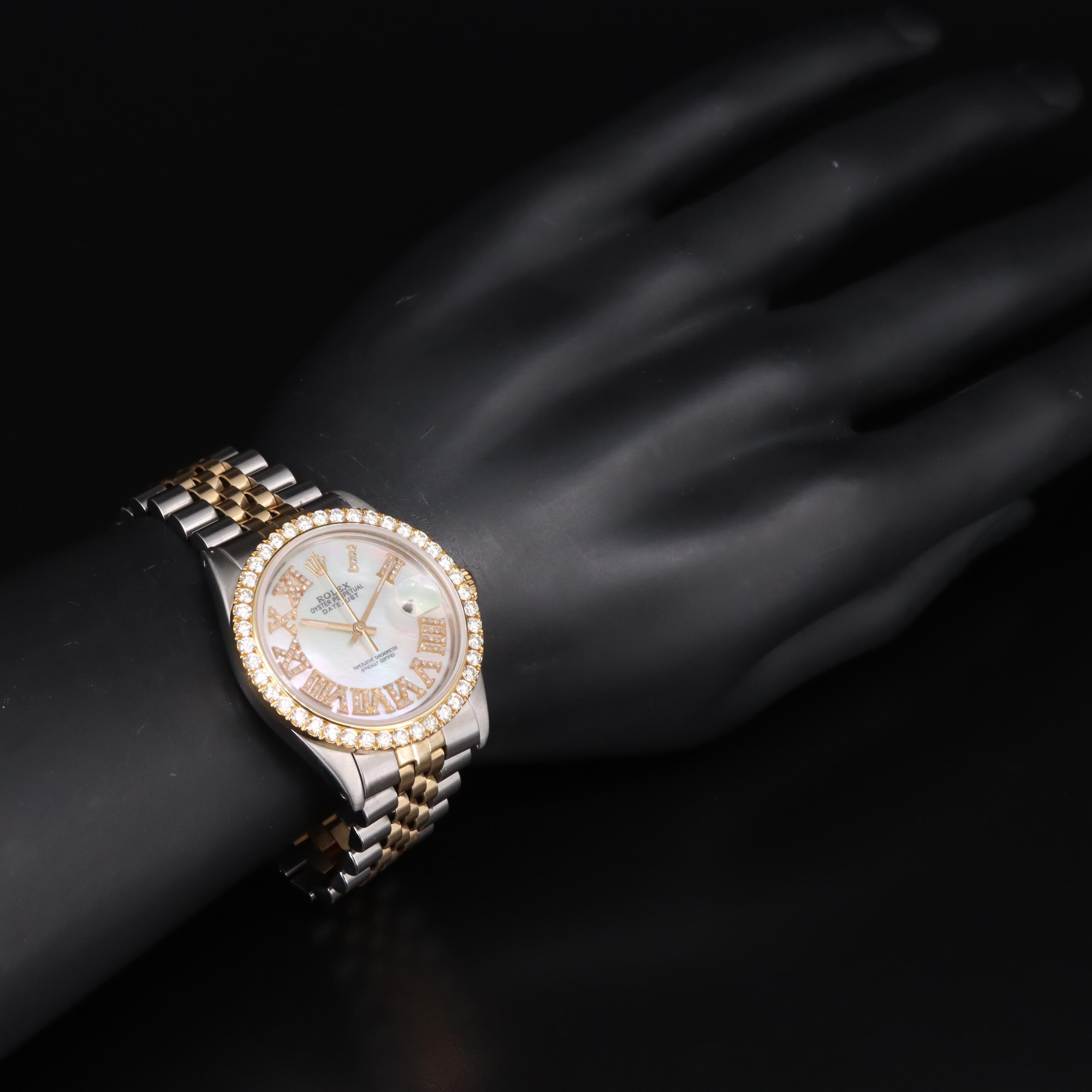 1984 Rolex 2.20 CTW Diamond Datejust Watch