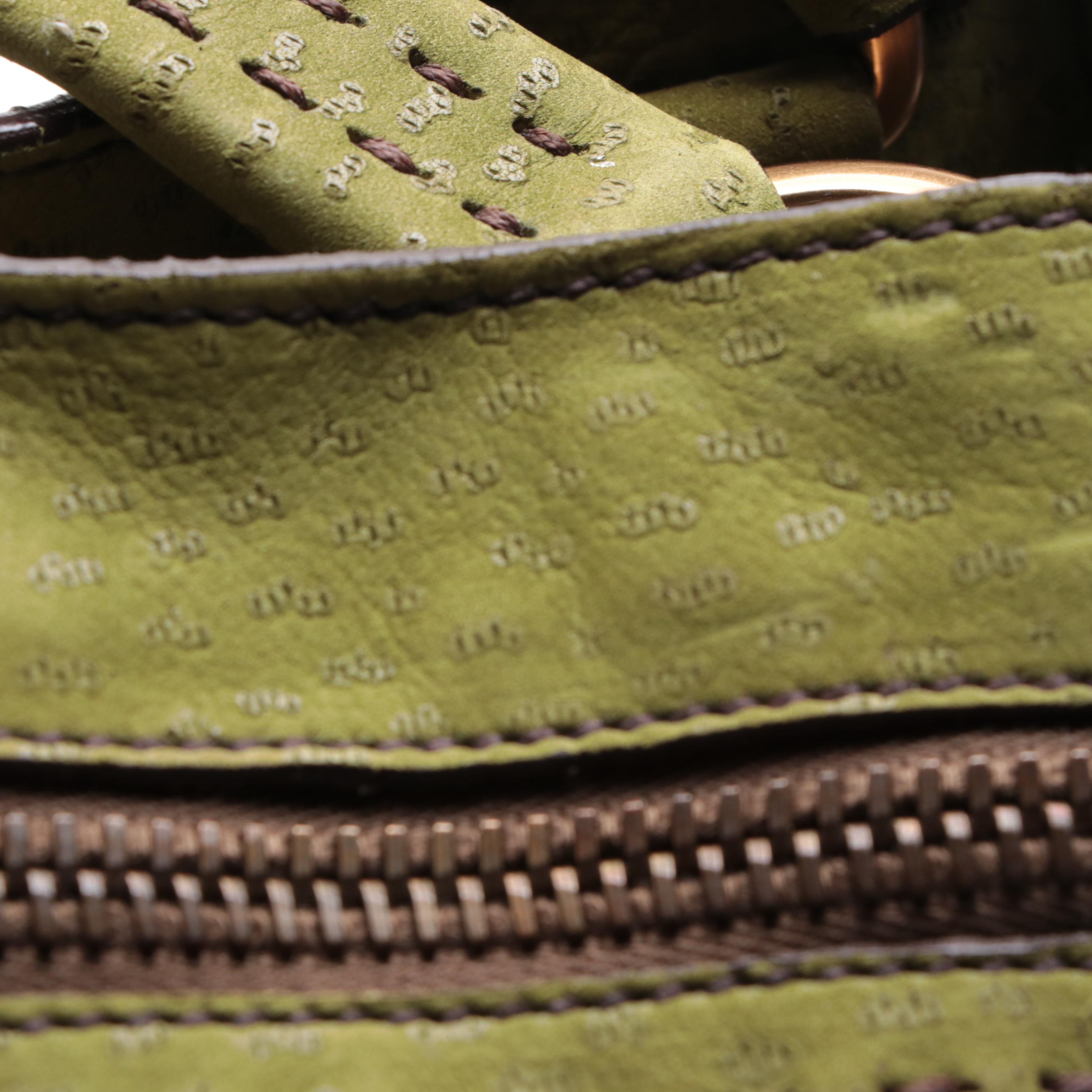 Prada Canvas and Leather Shoulder Bag