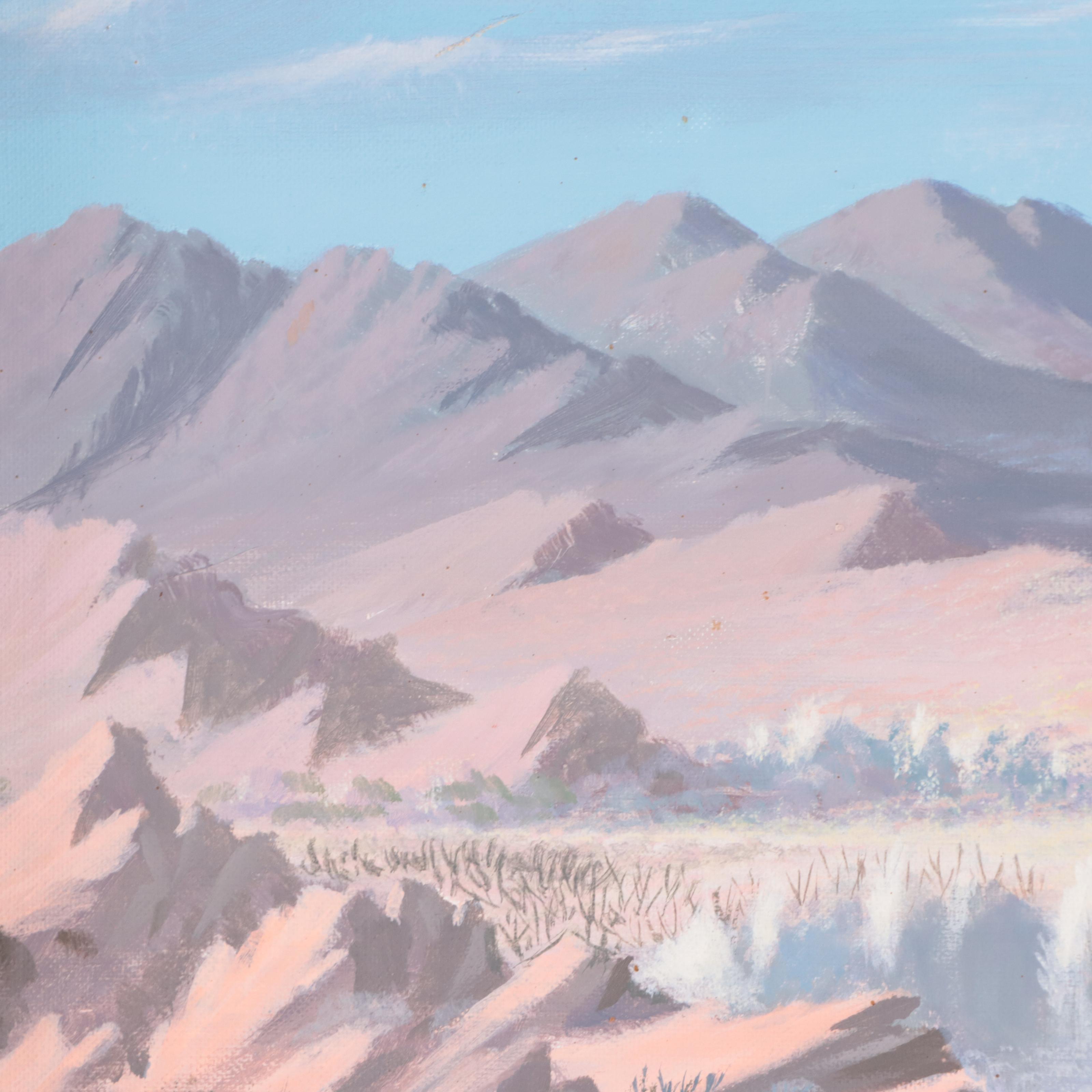 John Martin Sochá Oil Painting of Mountain Landscape