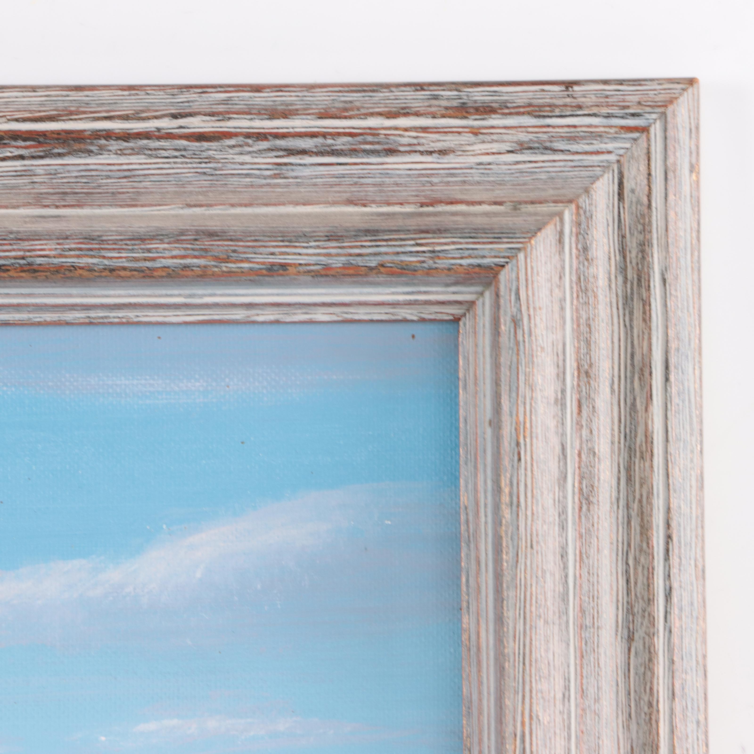 John Martin Sochá Oil Painting of Mountain Landscape