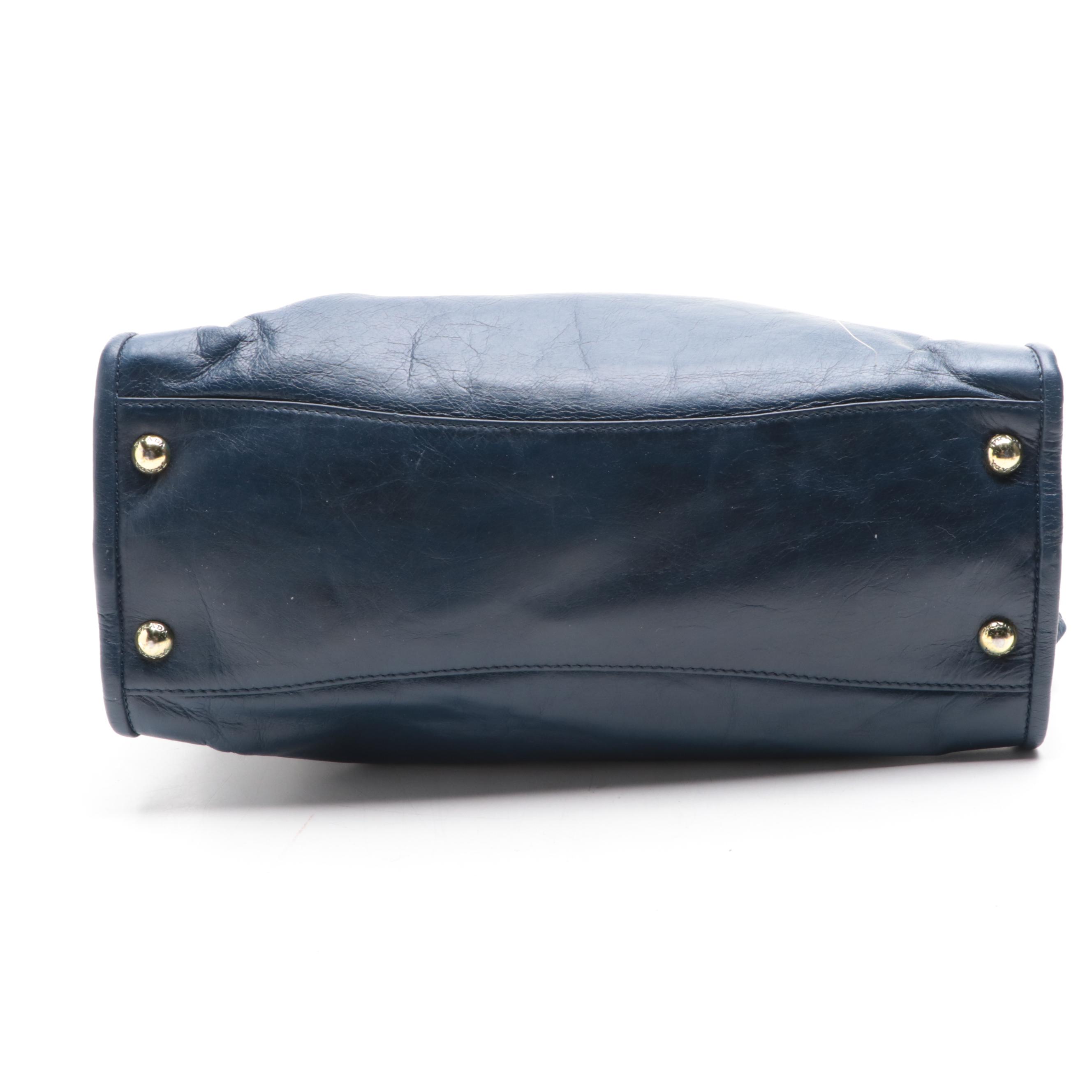 Prada Leather Top Handle Bag