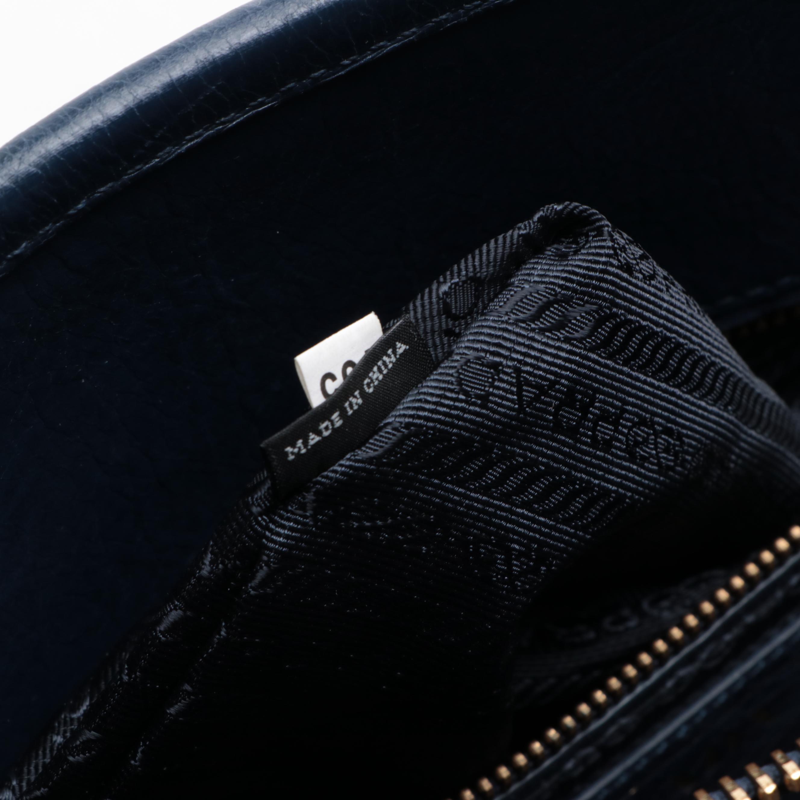 Prada Leather Top Handle Bag