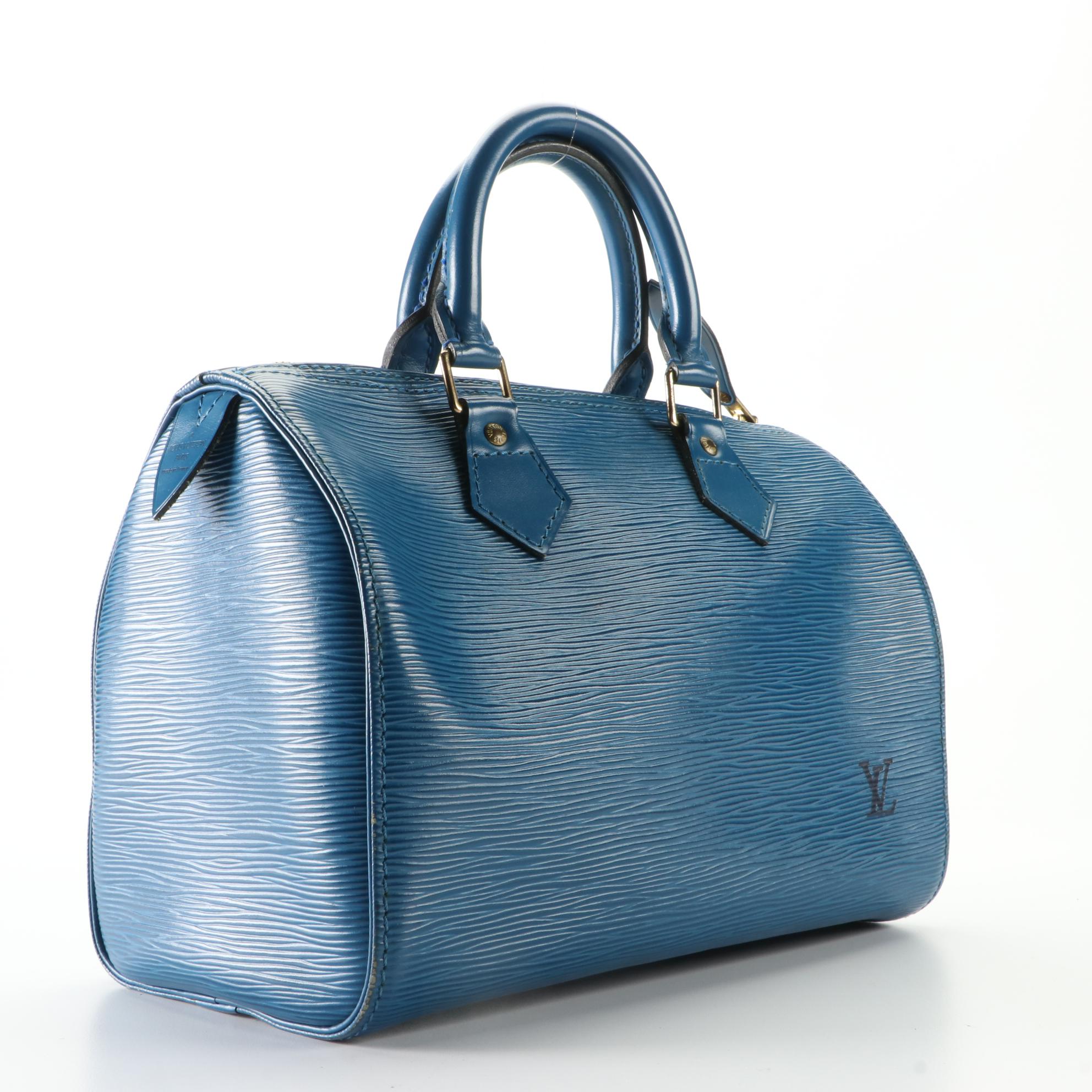 Louis Vuitton Speedy 25 in Toledo Blue Epi Leather