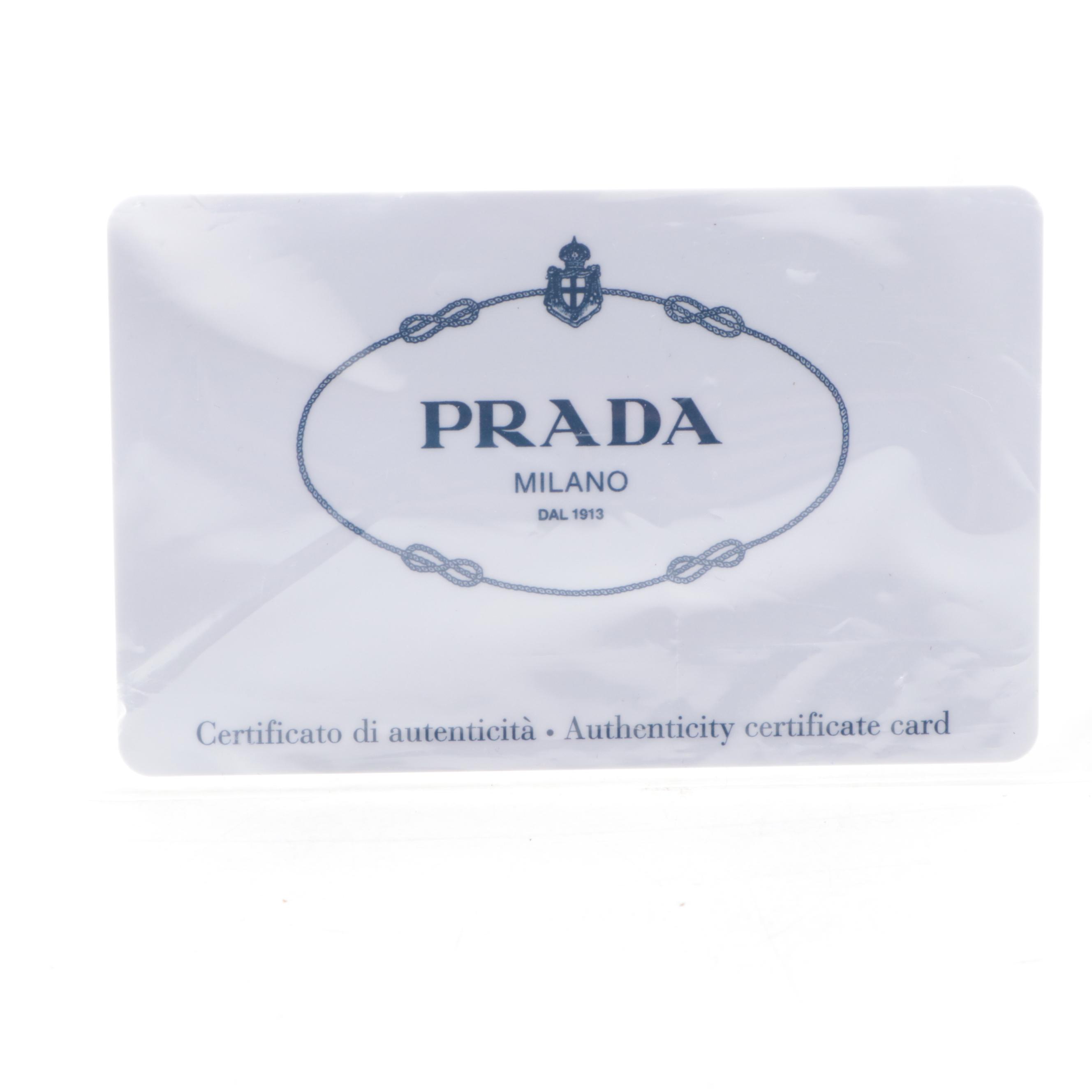 Prada Fringe and Grommet Tote in Militare Canvas and Suede