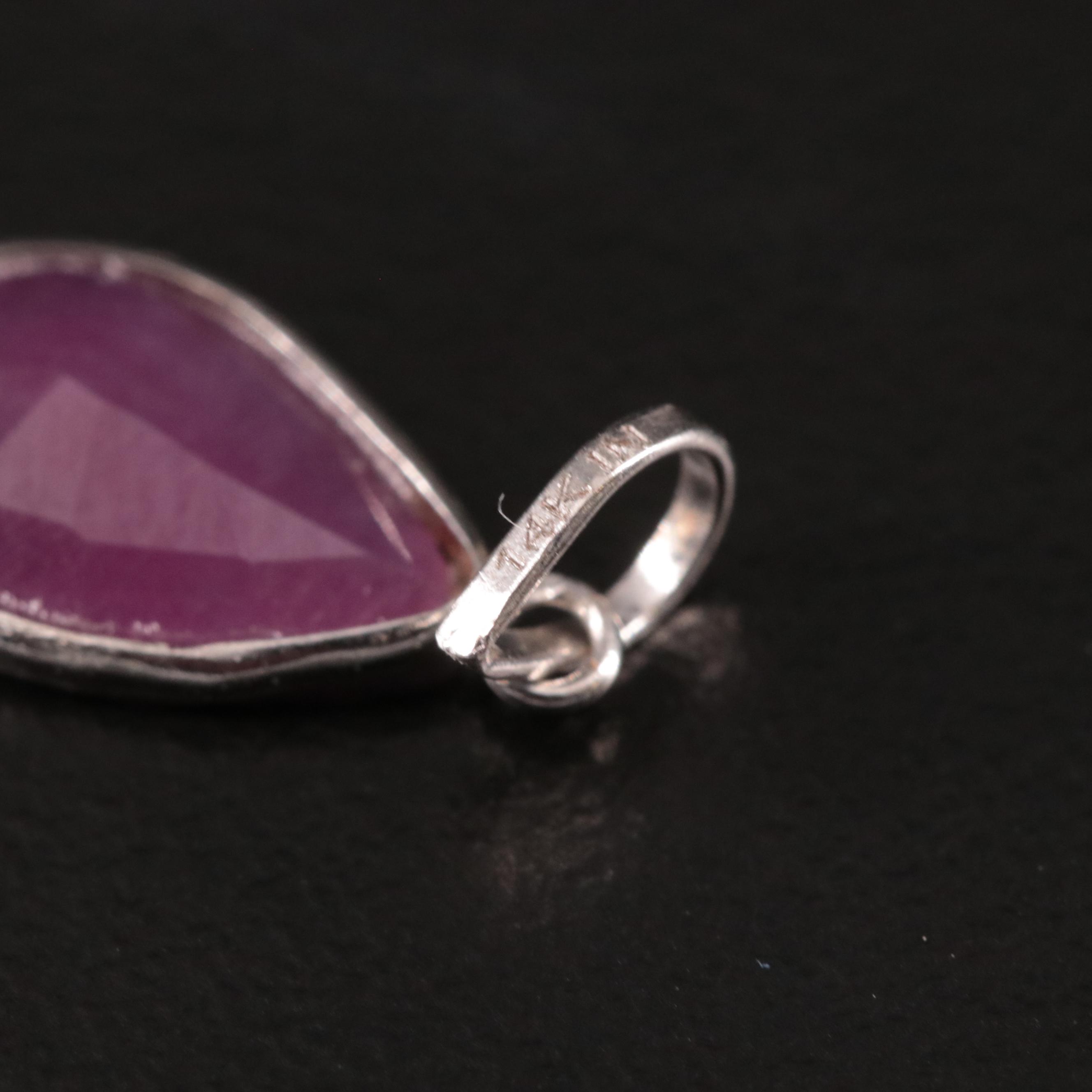 14K Filled Corundum Pendant