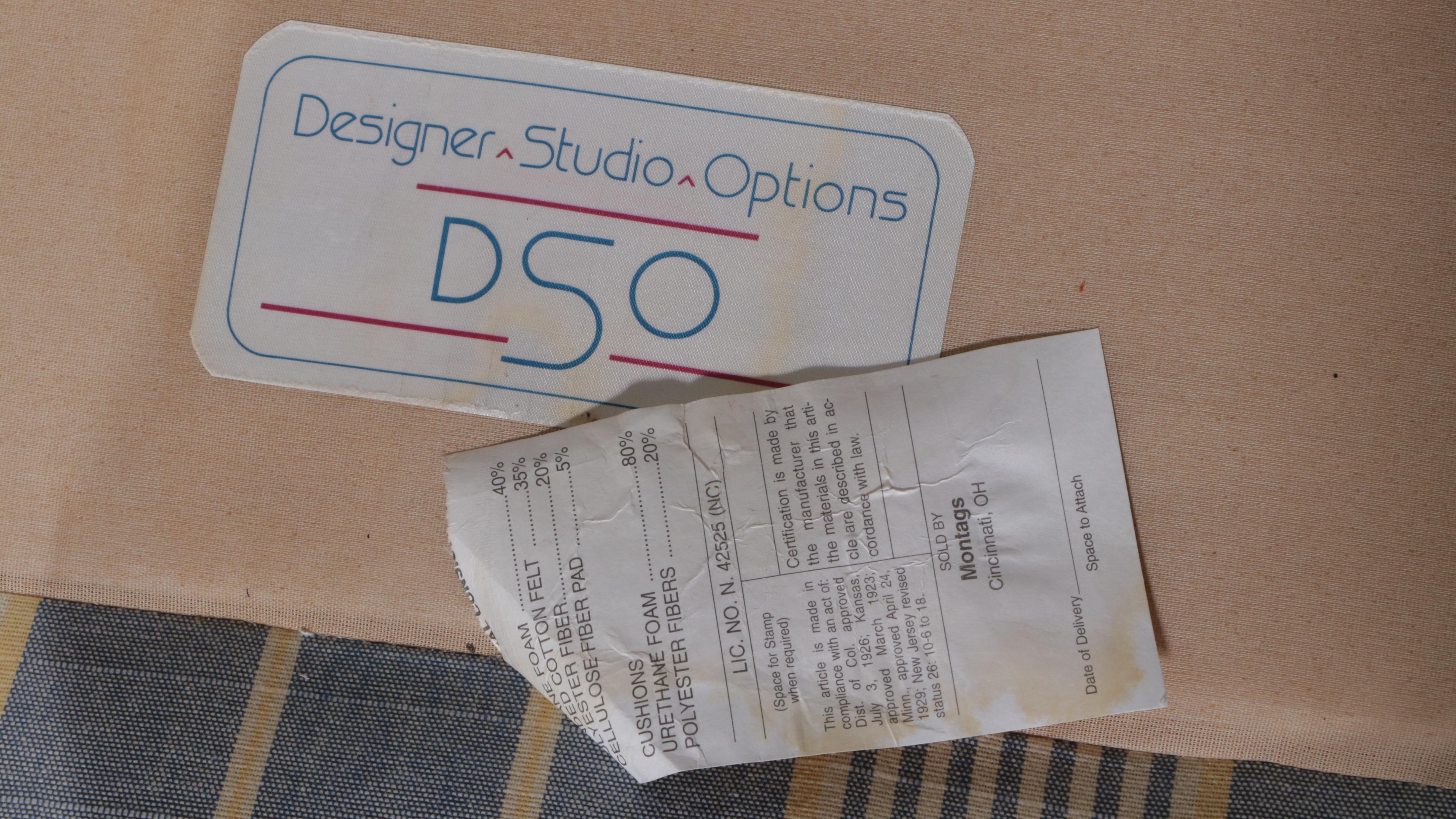 Pair of Designer Studio Options (DSO) Custom-Upholstered Wingback Easy Armchairs